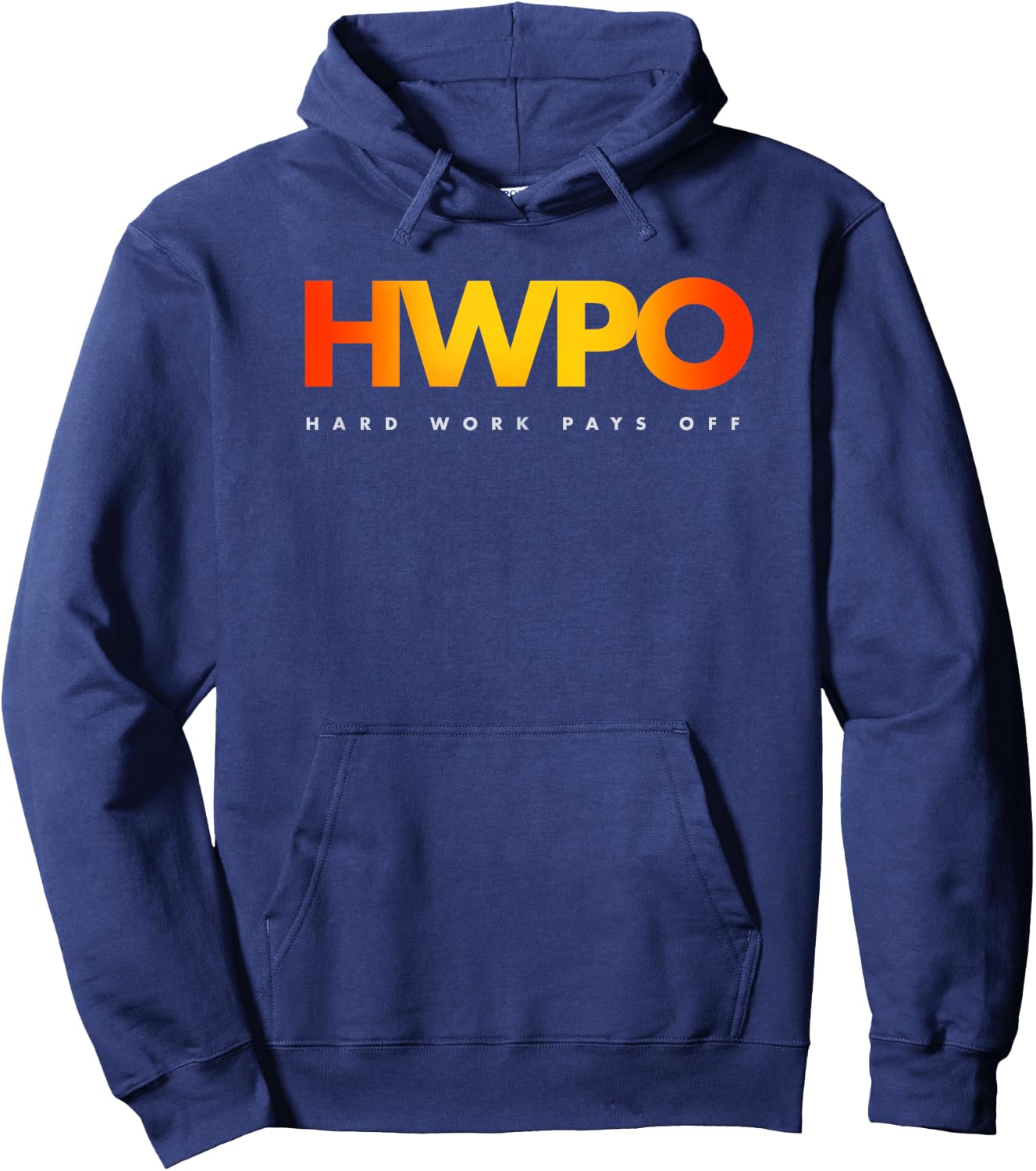 HWPO Hard Work Pays Off pastel motivational Hoodie - Hoodie | Navy