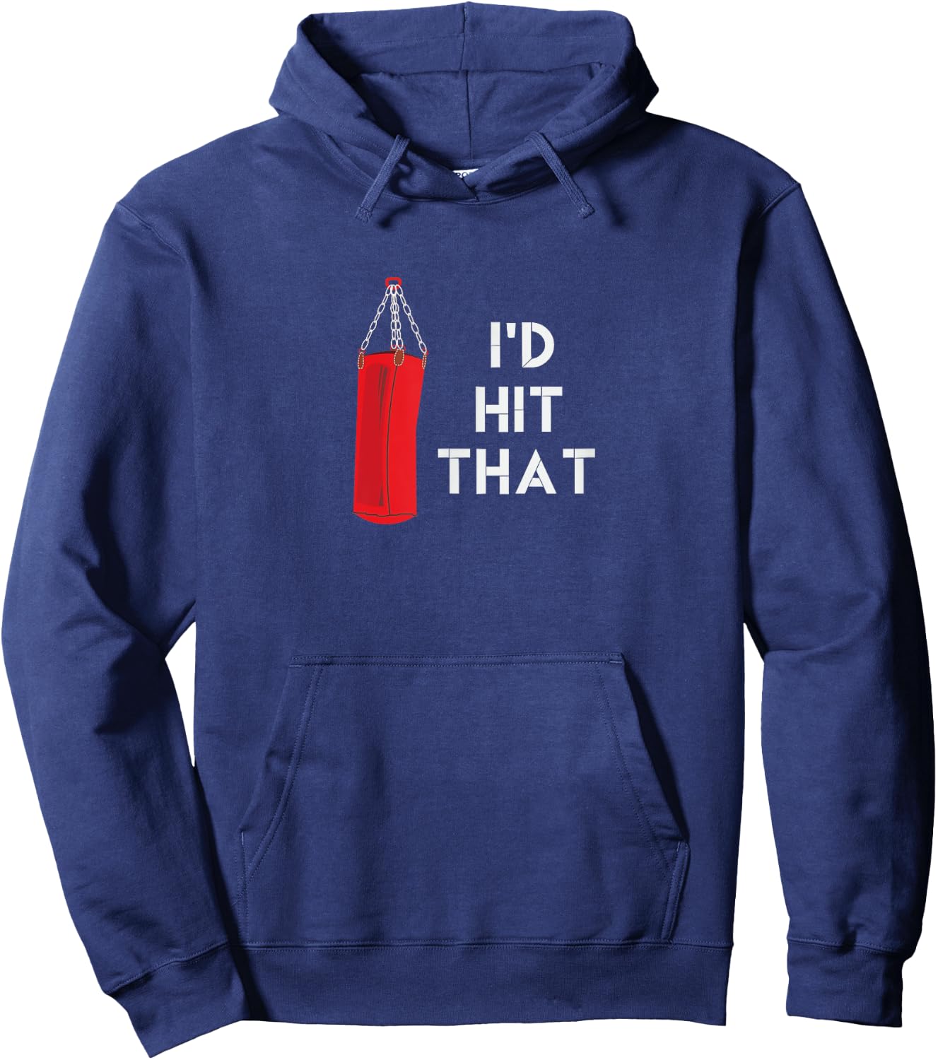 I'd Hit That | Funny Martial Arts Punching Bag Hoodie - Hoodie | Navy