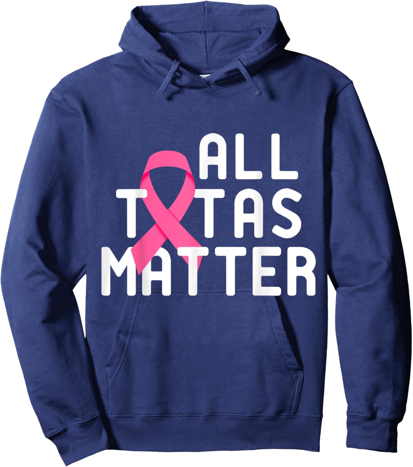 Save The Tatas - All Tatas Matter Breast Cancer Hoodie - Hoodie | Navy