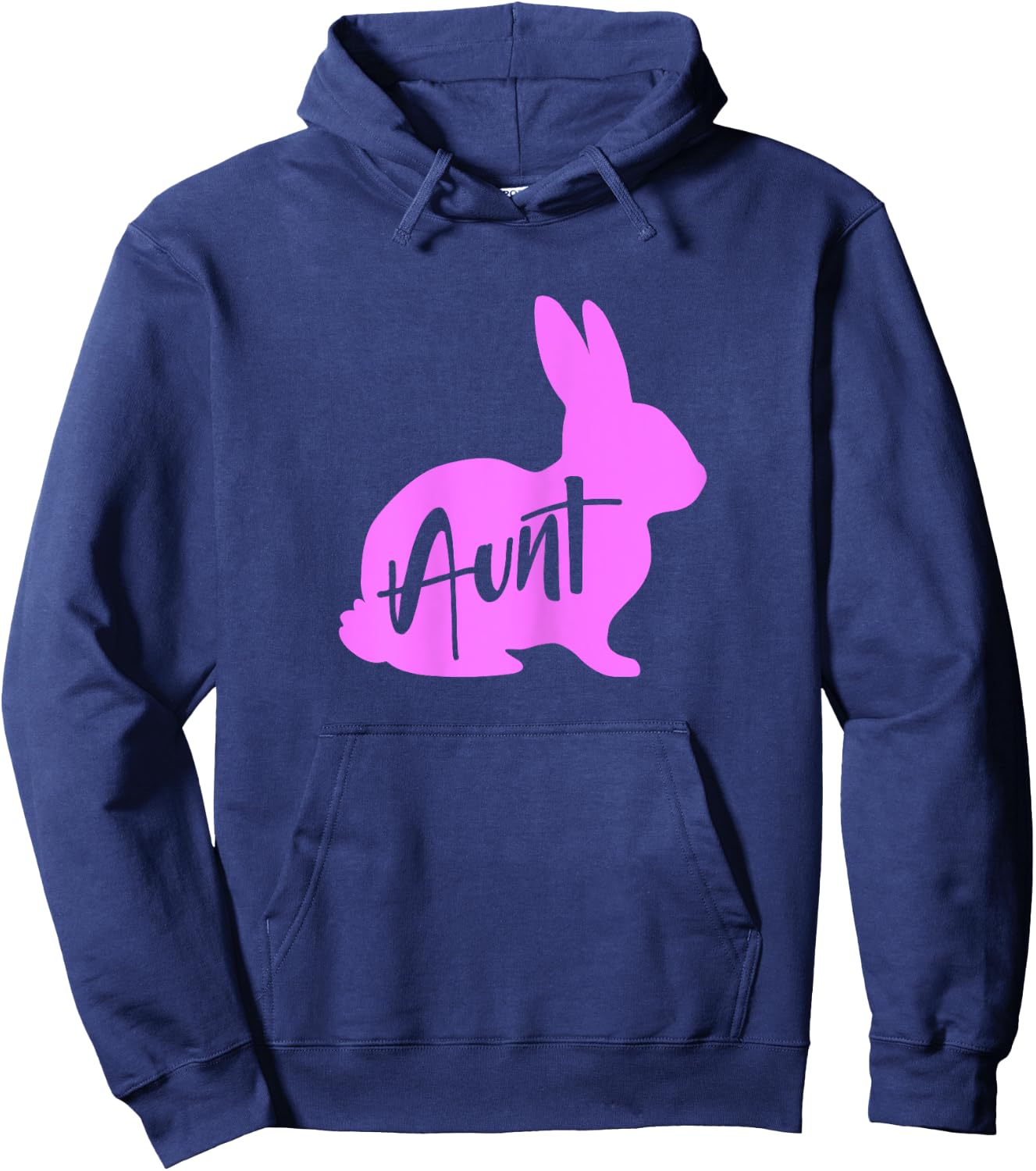 Aunt Bunny Rabbit Auntie Easter Hoodie - Hoodie | Navy