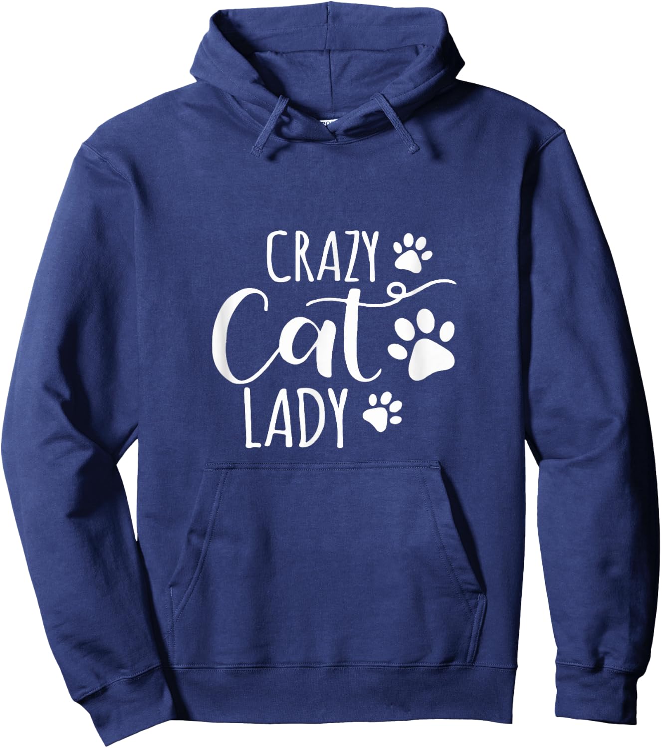 Crazy Cat Lady Funny Cat Meow Women Love cat Hoodie - Hoodie | Navy