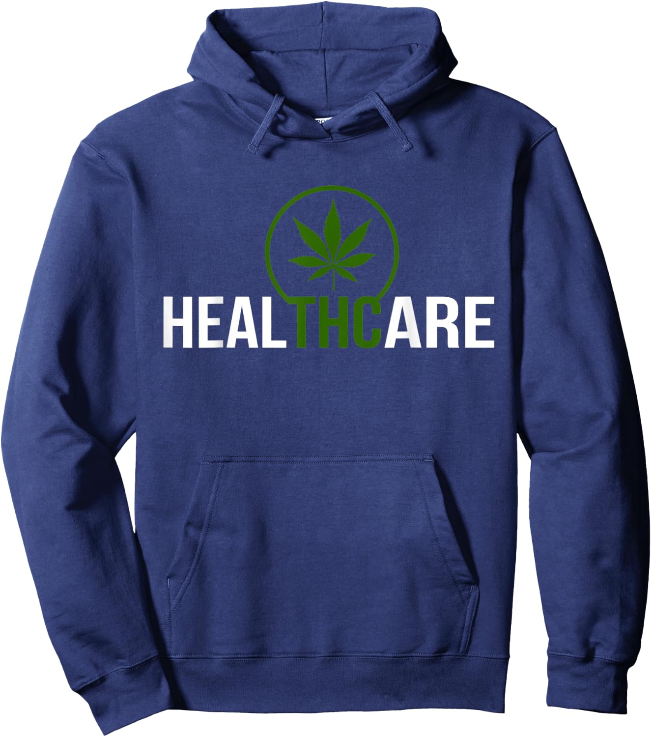 THC Healthcare Cannabis 420 Medical Marijuana Hoodie - Hoodie | Navy