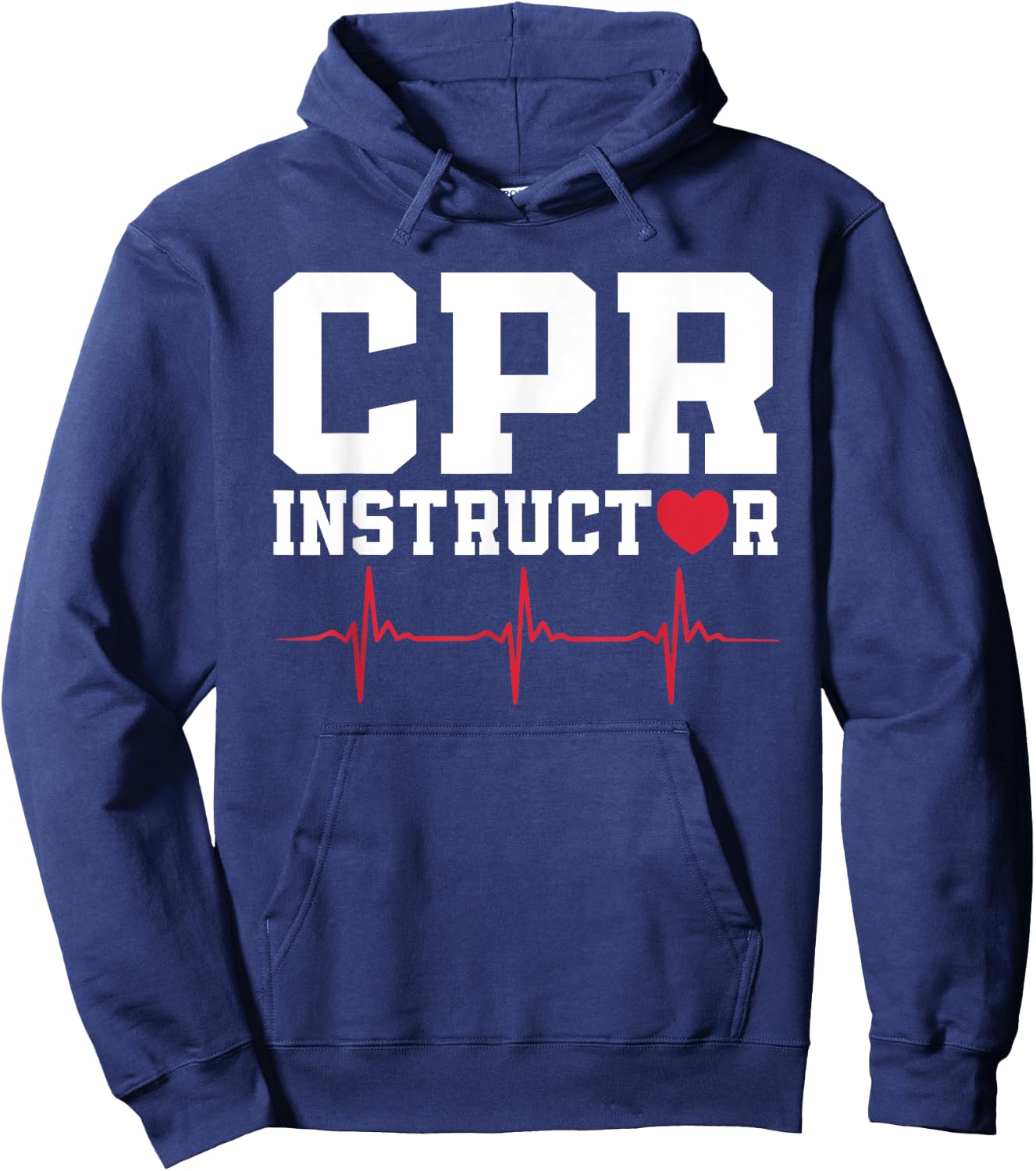 CPR Instructor Outfit AED First Aid Training Hoodie - Hoodie | Navy