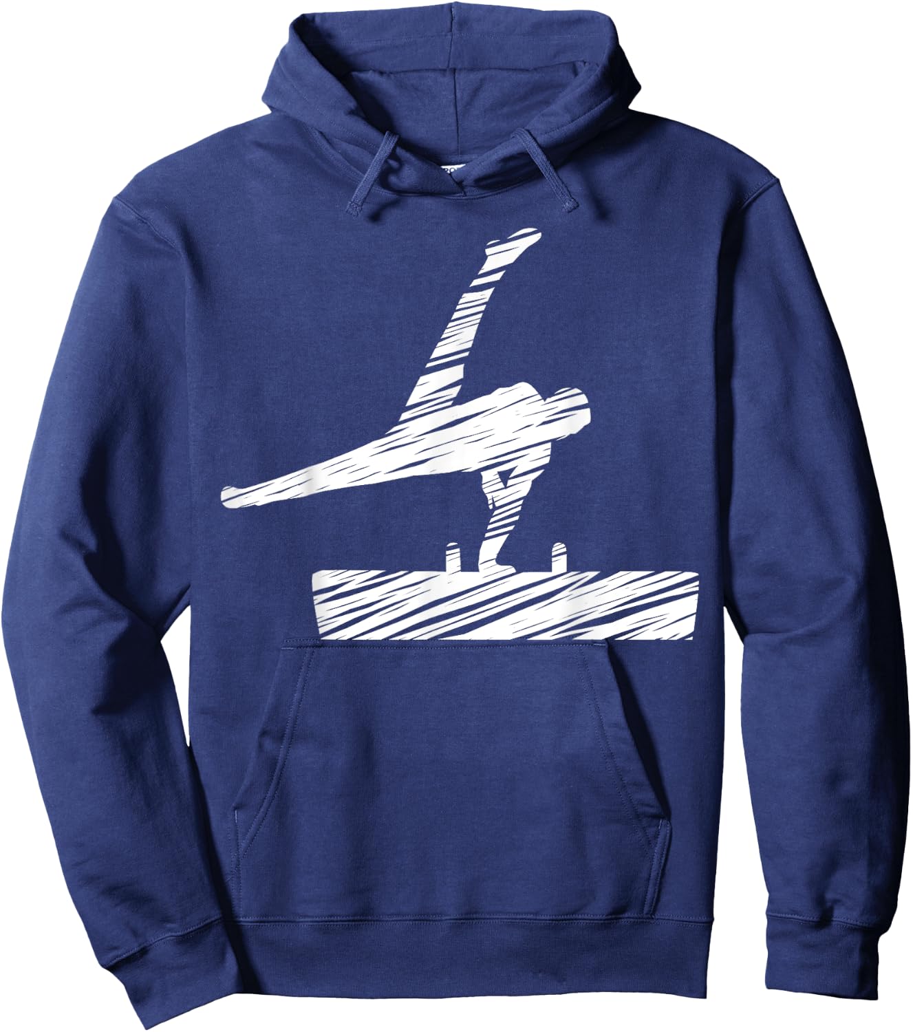 Motif gymnastics gymnast gymnastics fan vintage Hoodie - Hoodie | Navy
