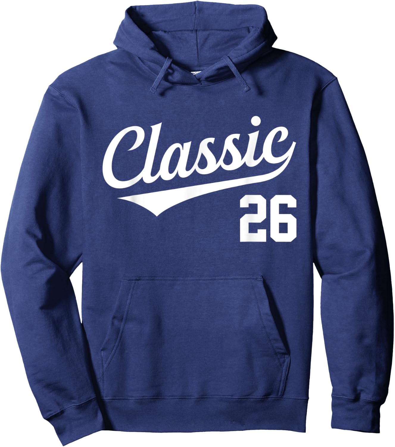 Baseball Jersey Style Birthday Classic Age 26 Hoodie - Hoodie | Navy