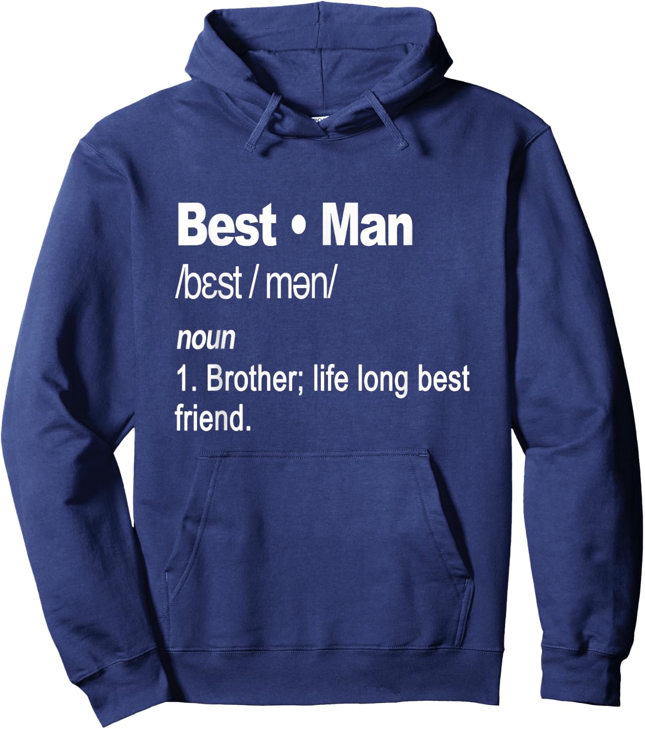 Funny Best Man Apparel for Bachelor Party Hoodie - Hoodie | Navy