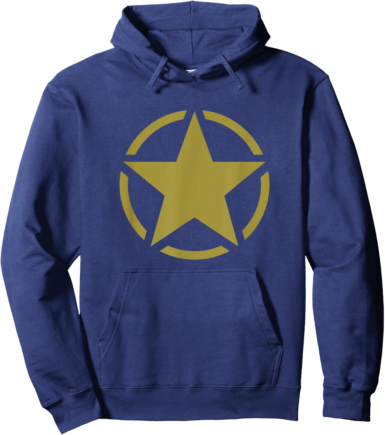 World War Two WW2 Allied Star in Circle Hoodie - Hoodie | Navy