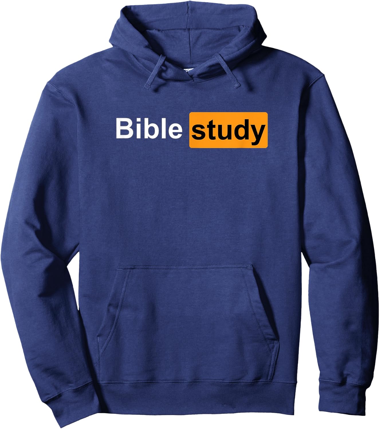 Bible Study Funny Ironic Logo Hoodie - Hoodie | Navy