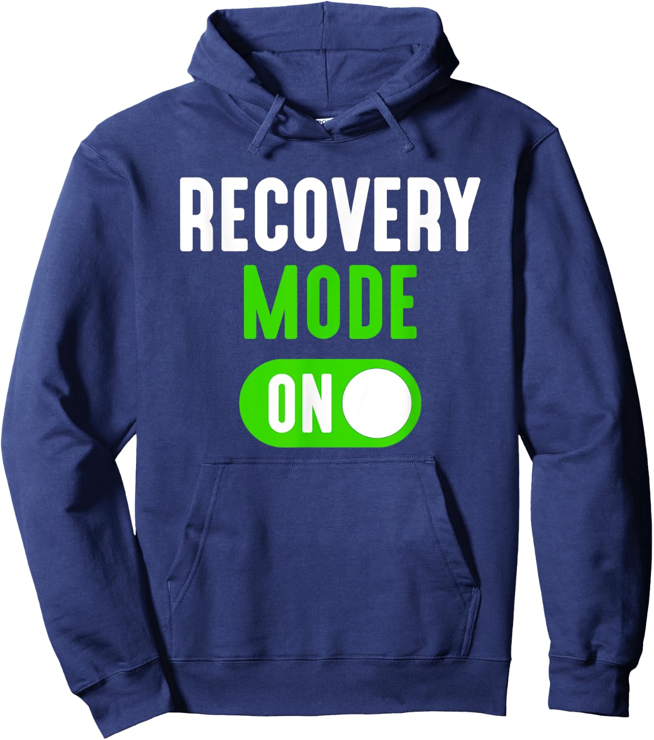 Recovery Mode On Get Well Funny Injury Gift Hoodie - Hoodie | Navy