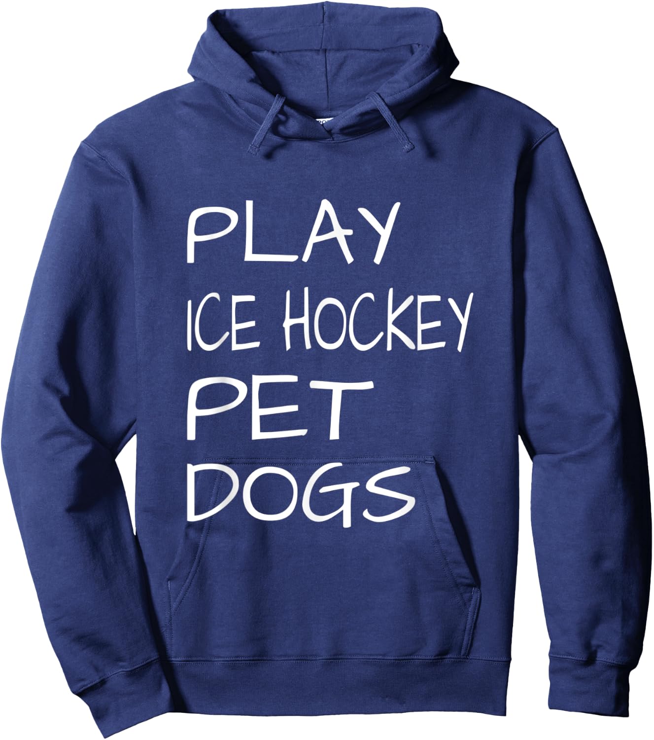 Play Ice Hockey Pet Dogs Hoodie - Hoodie | Navy