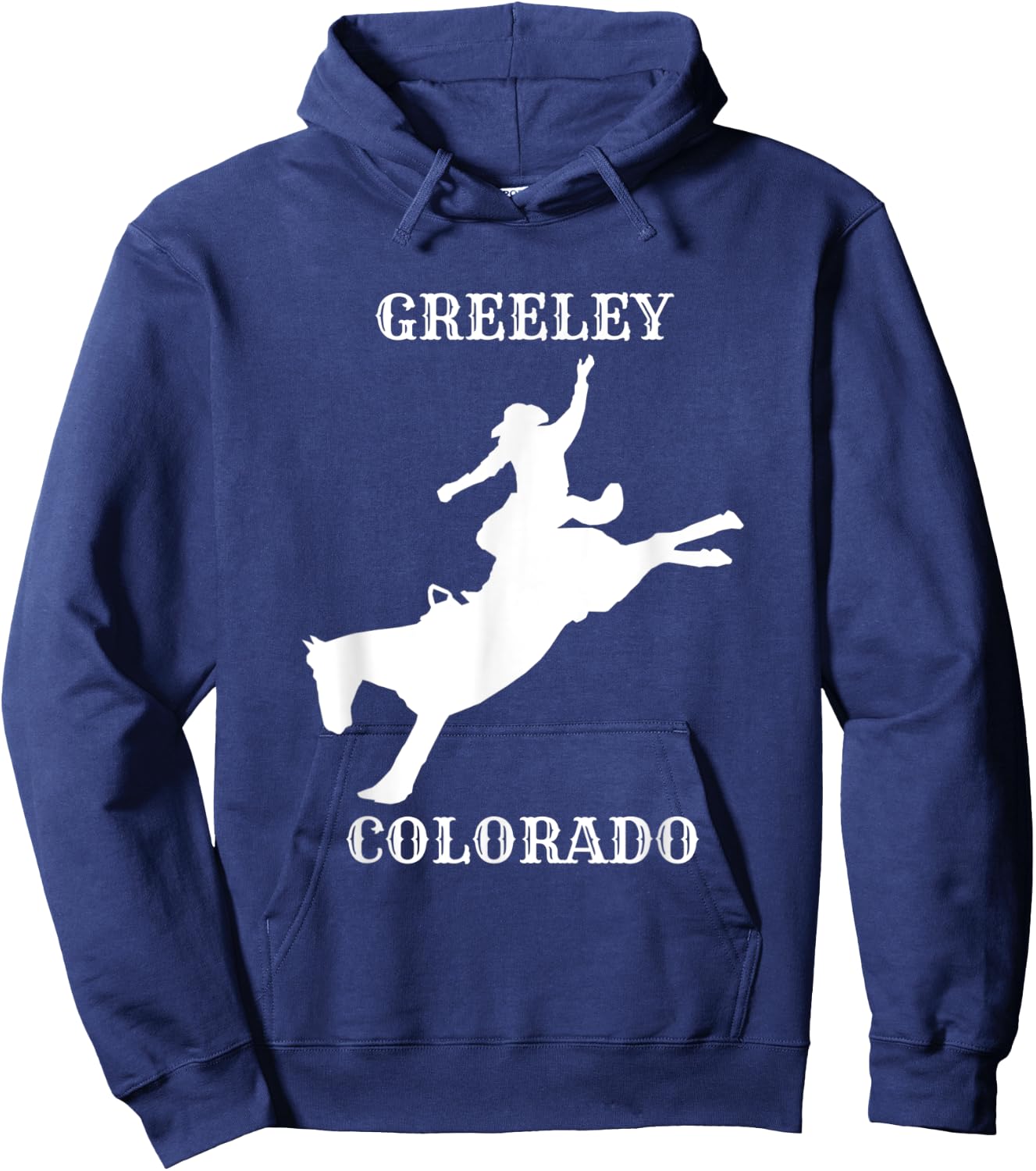 Greeley Stampede Rodeo in Colorado Hoodie - Hoodie | Navy