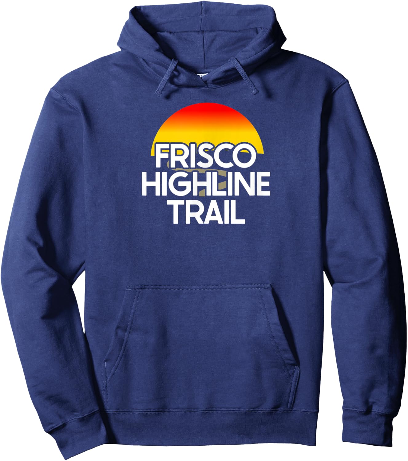 Frisco Highline Trail USA Rail Trail Biking Hoodie - Hoodie | Navy