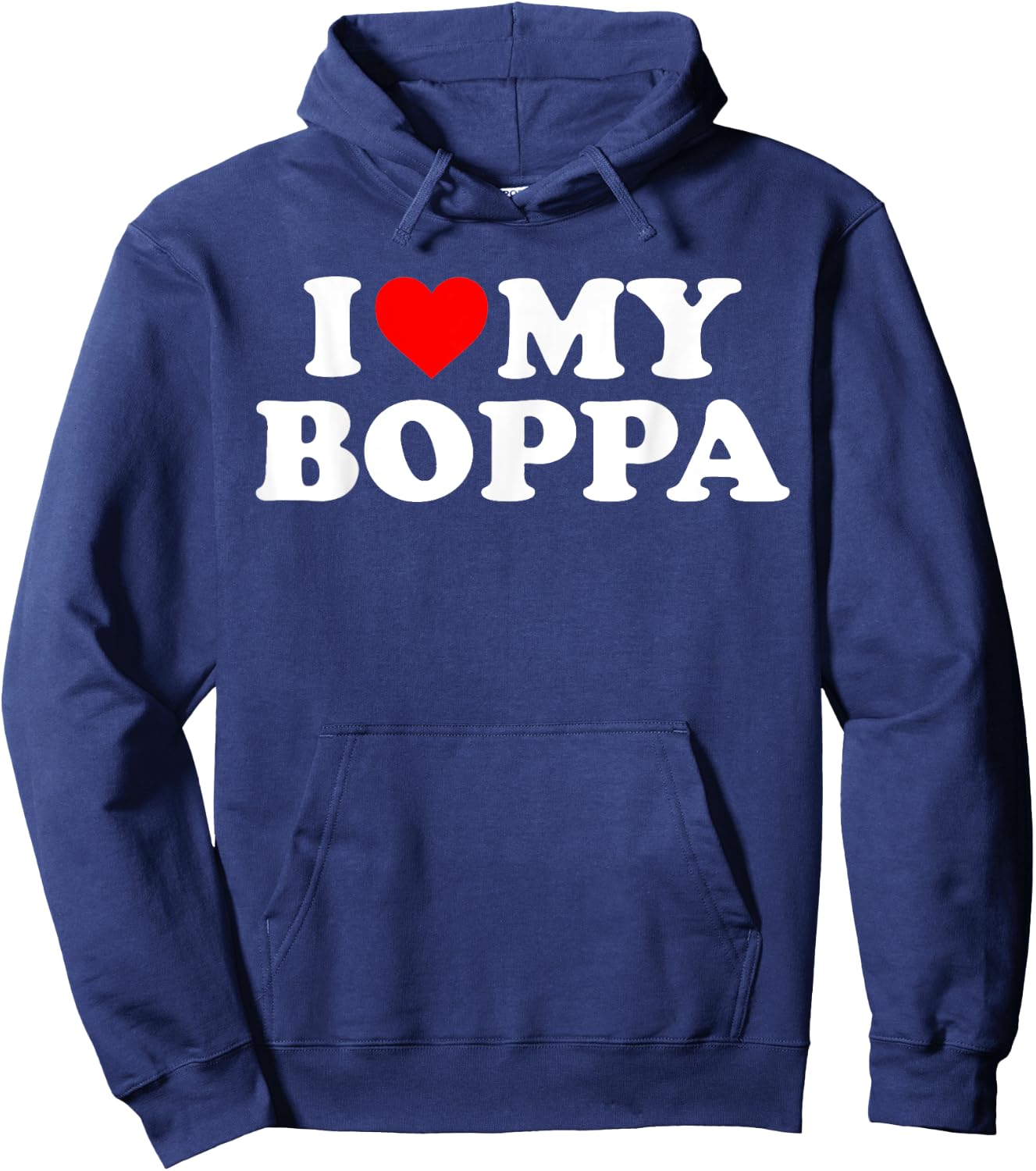 Kids I Love My Boppa Hoodie - Hoodie | Navy