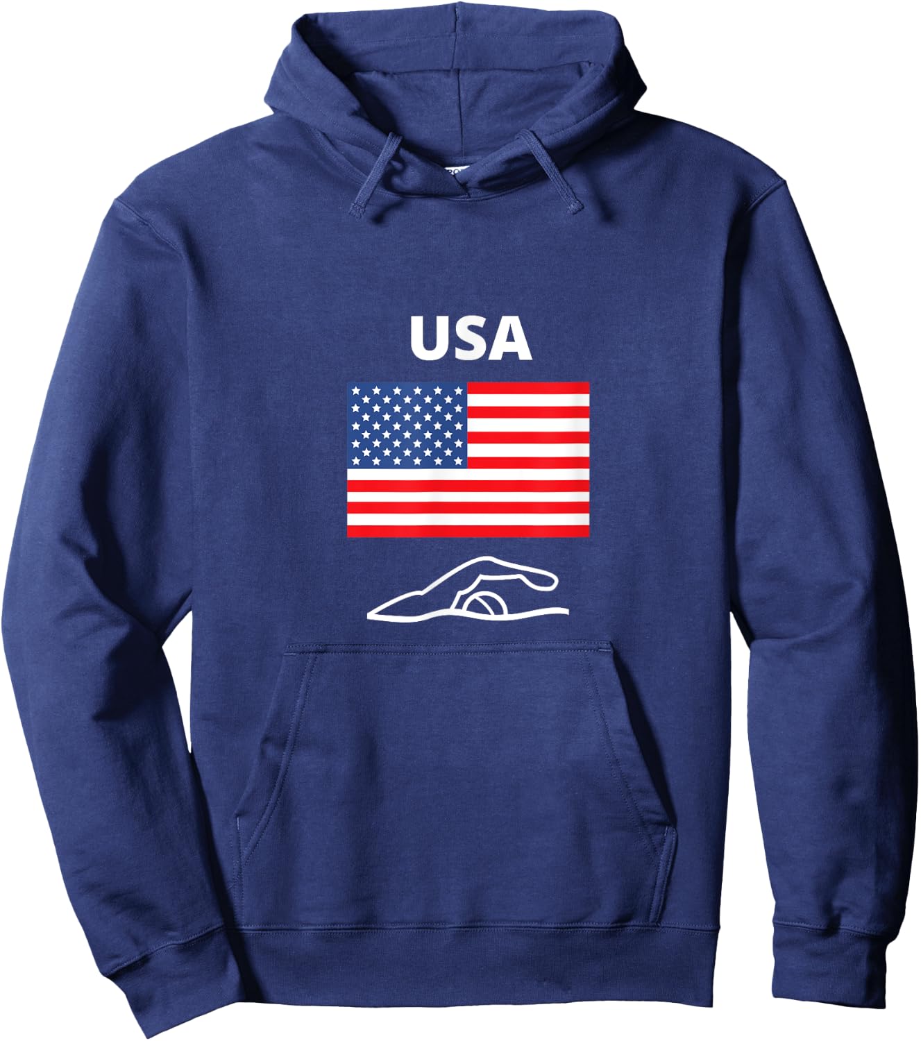 Swim Team USA 2021 Hoodie - Hoodie | Navy