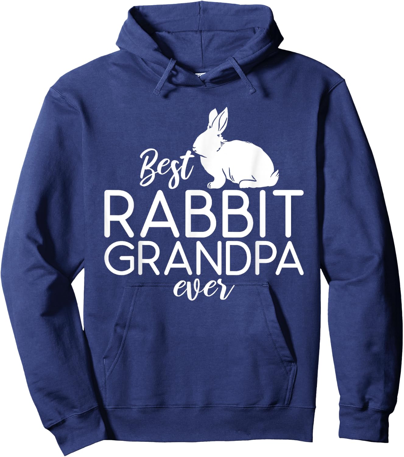 Best Rabbit Grandpa Ever Cute Rabbit Lover Hoodie - Hoodie | Navy