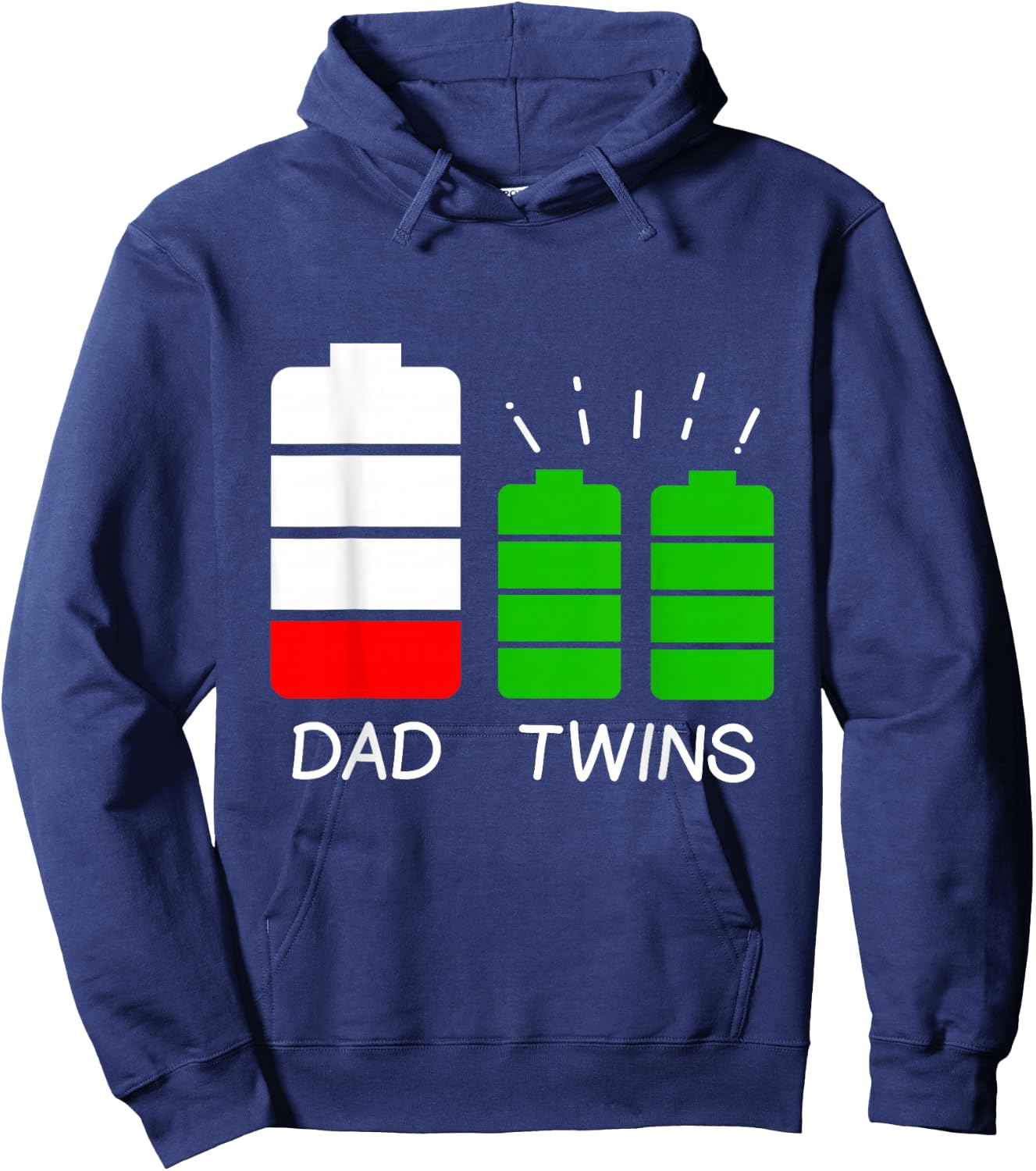 Funny Dad From Twins Father Hoodie - Hoodie | Navy