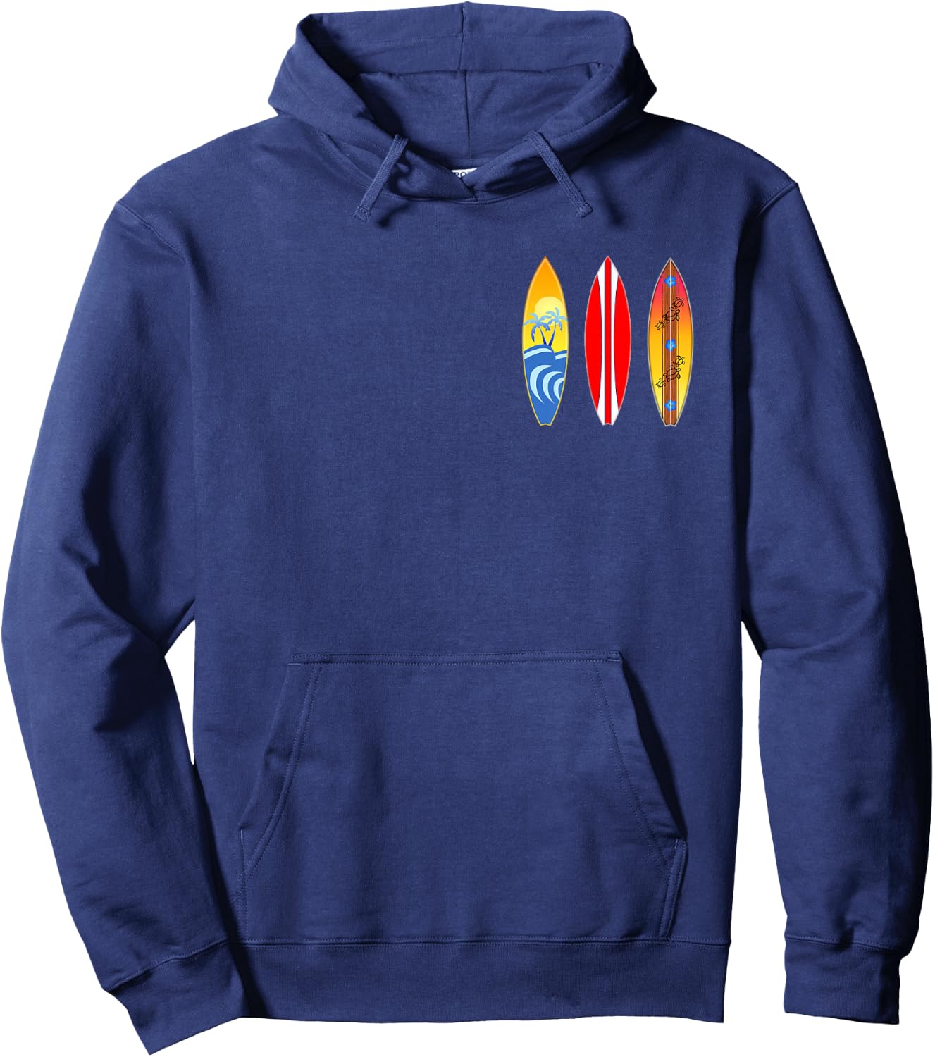 Hawaii Island State Flag Water Sports (2-Sided) Hoodie - Hoodie | Navy