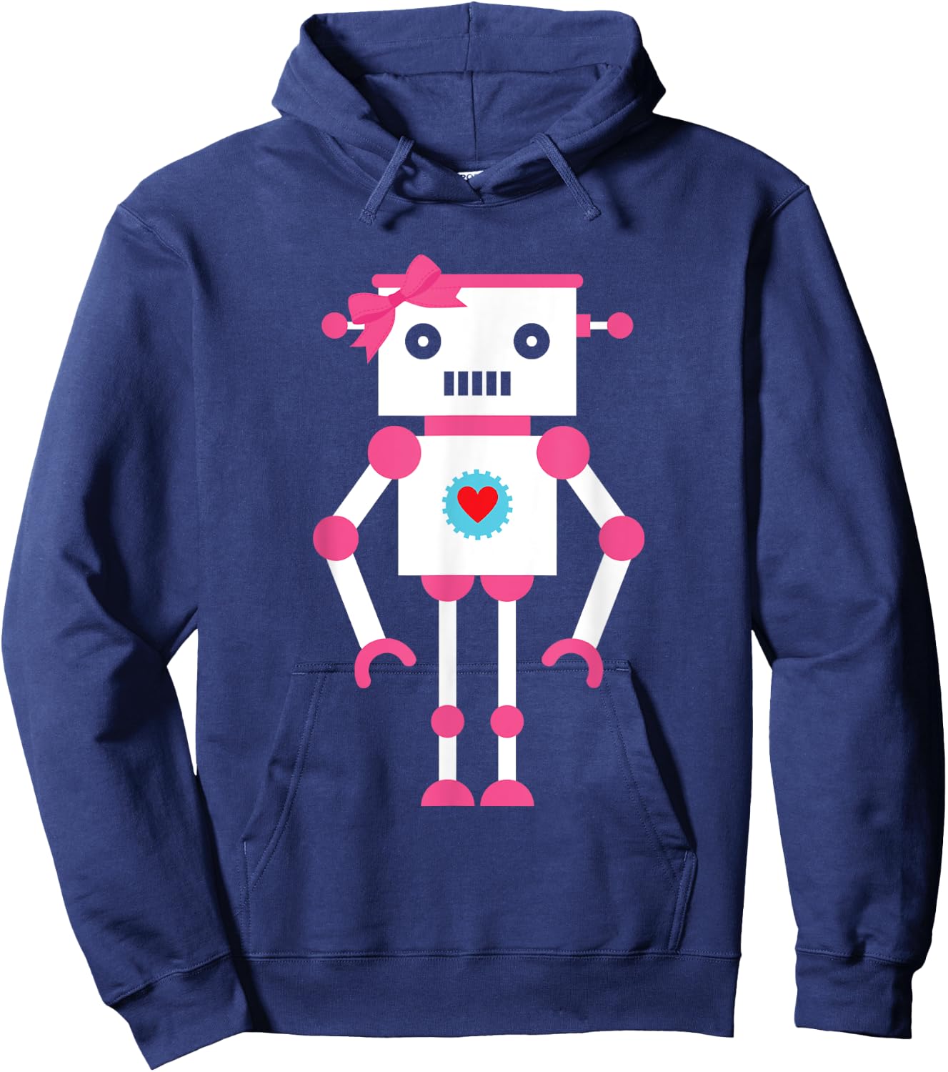 Cute Robot Girl | Robotics | Robot Hoodie - Hoodie | Navy