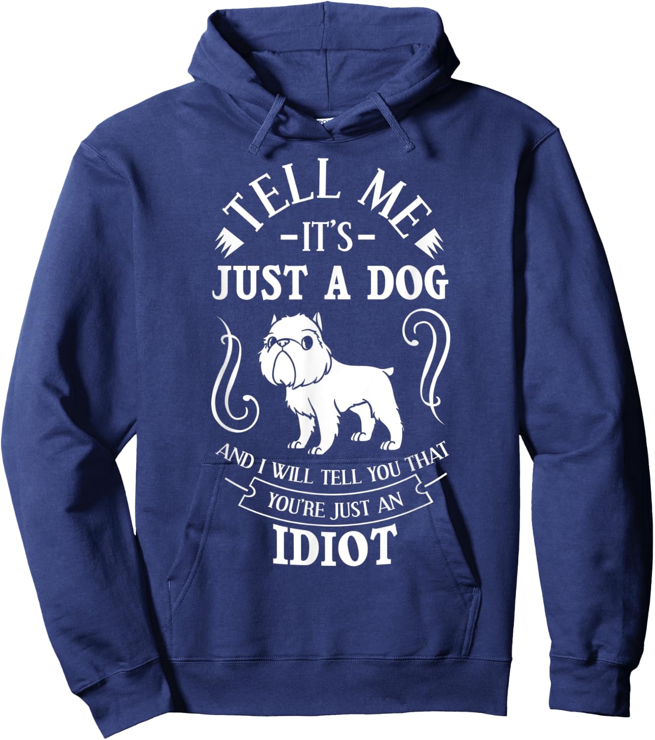 Brussels Griffon Dog Gift Puppies Owner Lover Hoodie - Hoodie | Navy