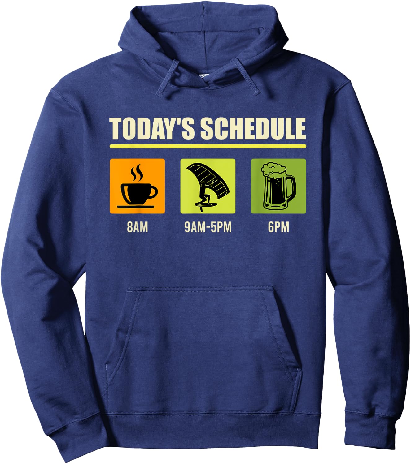 Wingfoil daily planning Wing Surf Wingfoil Hoodie - Hoodie | Navy