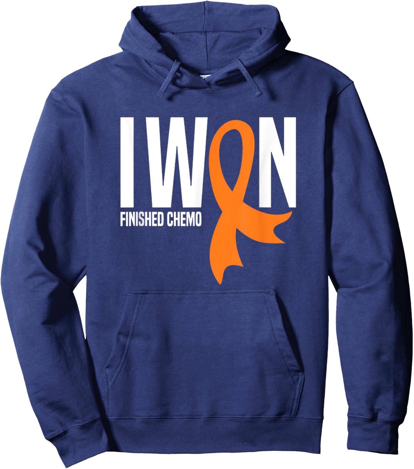 I Won Finished Chemo Leukemia Cancer Survivor Hoodie - Hoodie | Navy