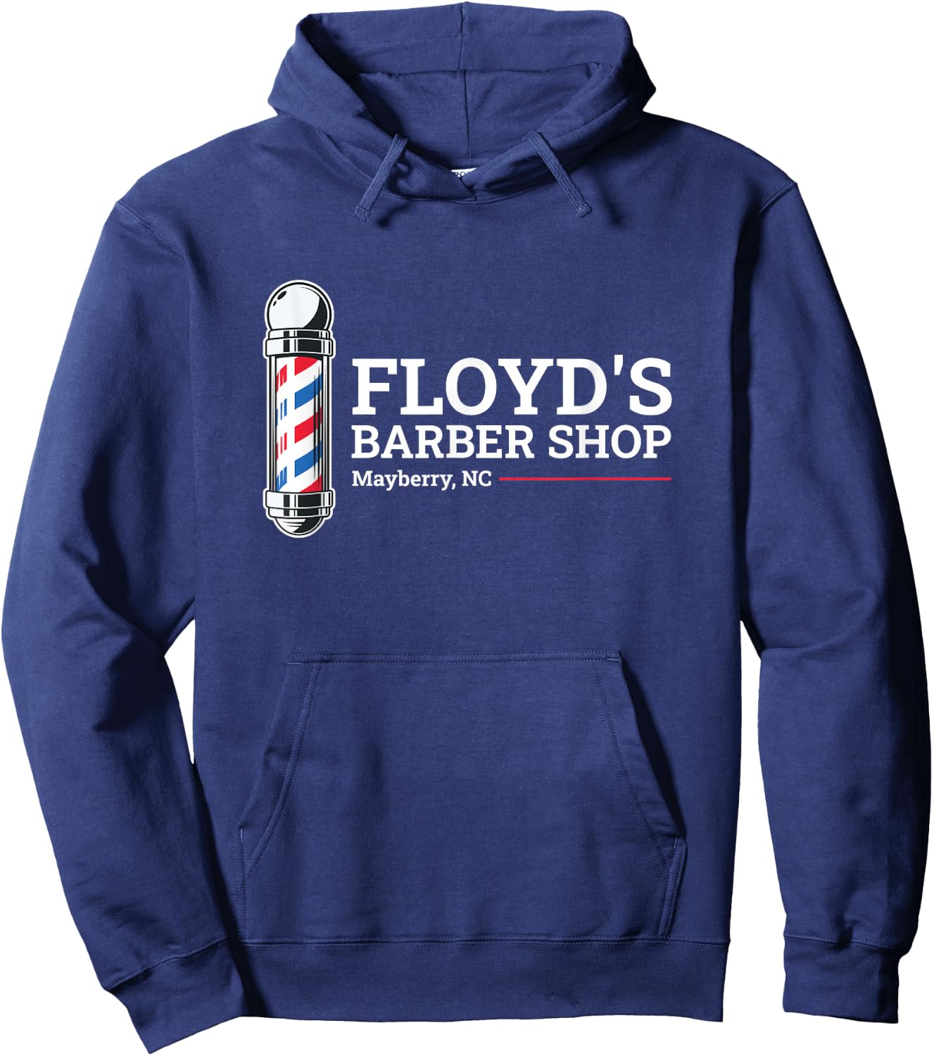 Floyd's Barber Shop Mayberry North Carolina Hoodie - Hoodie | Navy