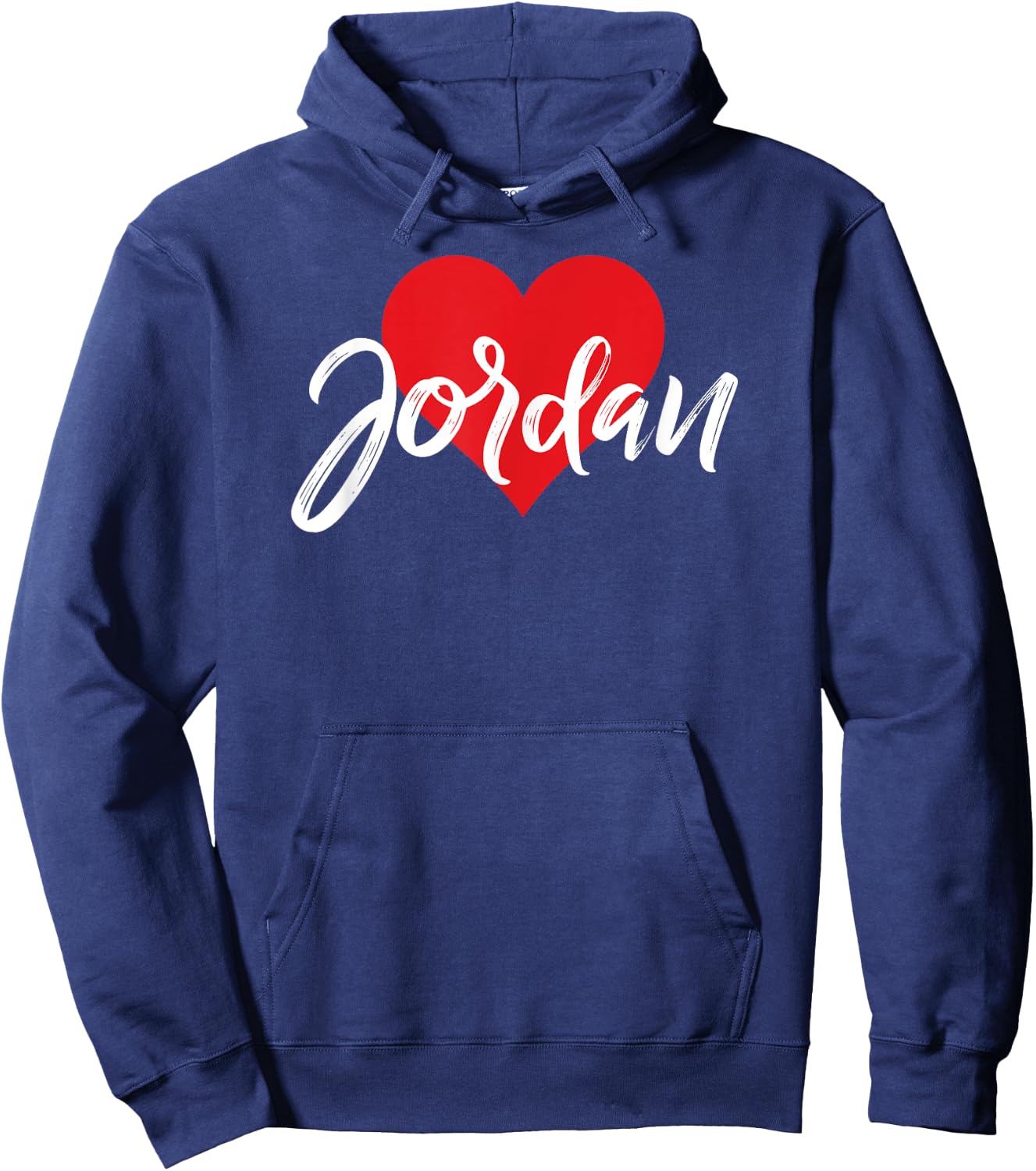 I Love Jordan First Name I Heart Named Hoodie - Hoodie | Navy