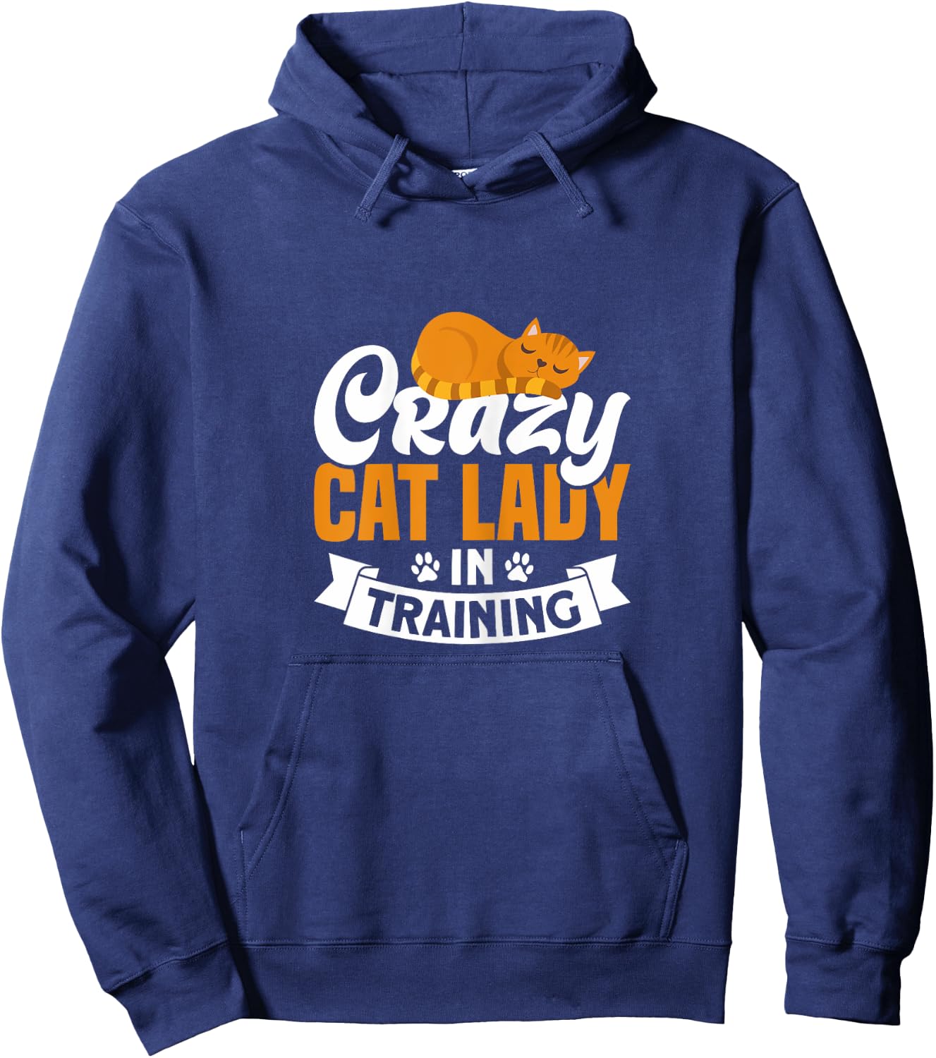 Crazy Cat Lady In Training Kitten Love Cat Hoodie - Hoodie | Navy