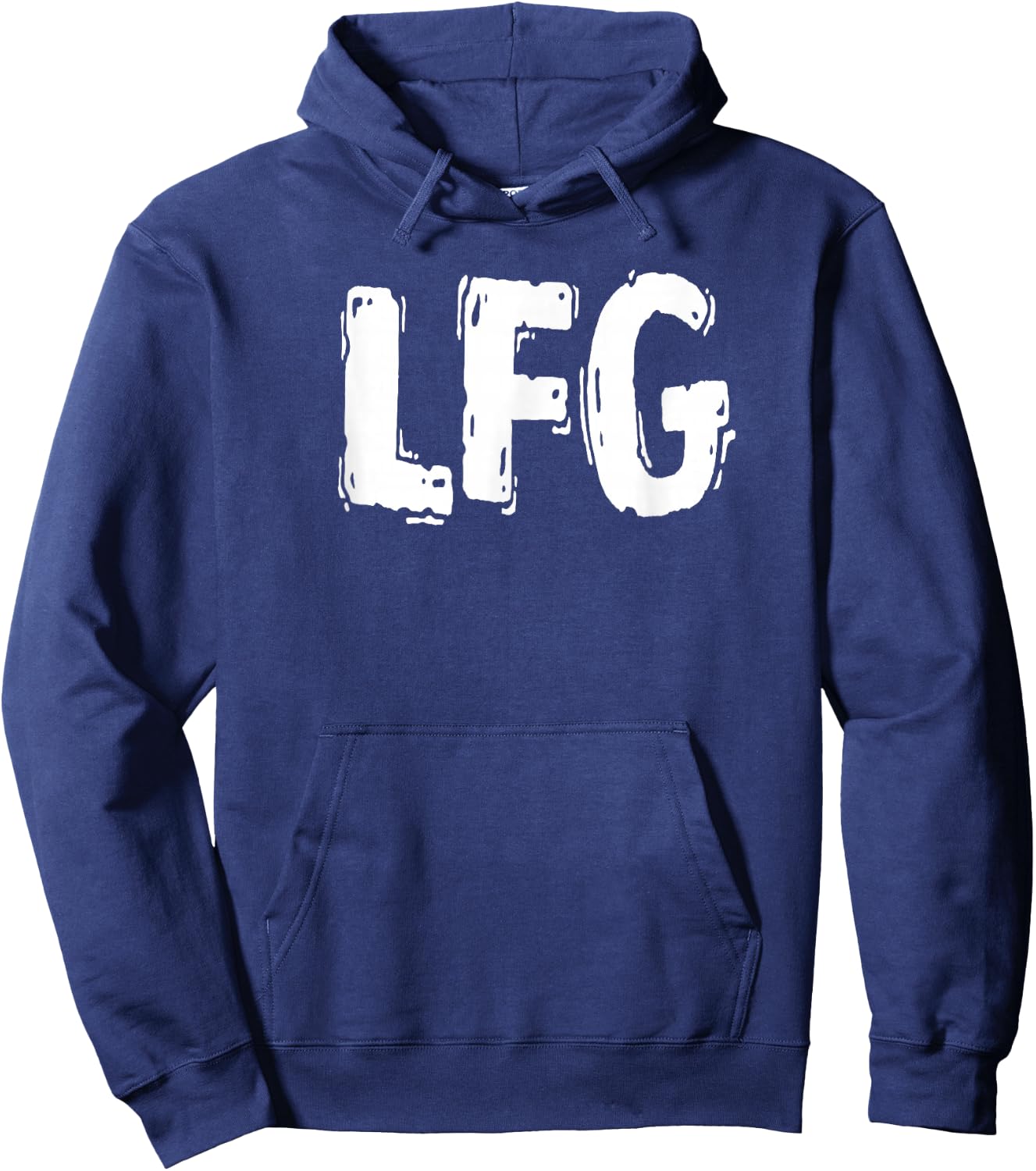 Lfg Bold Text Hoodie - Hoodie | Navy