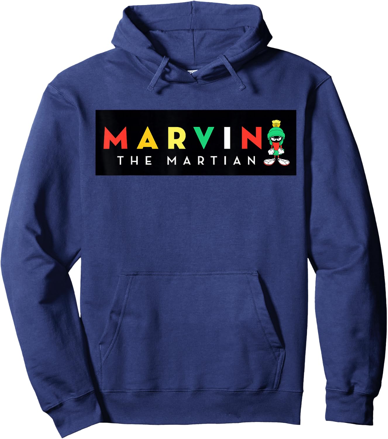 Marvin The Martian Black Box Hoodie - Hoodie | Navy