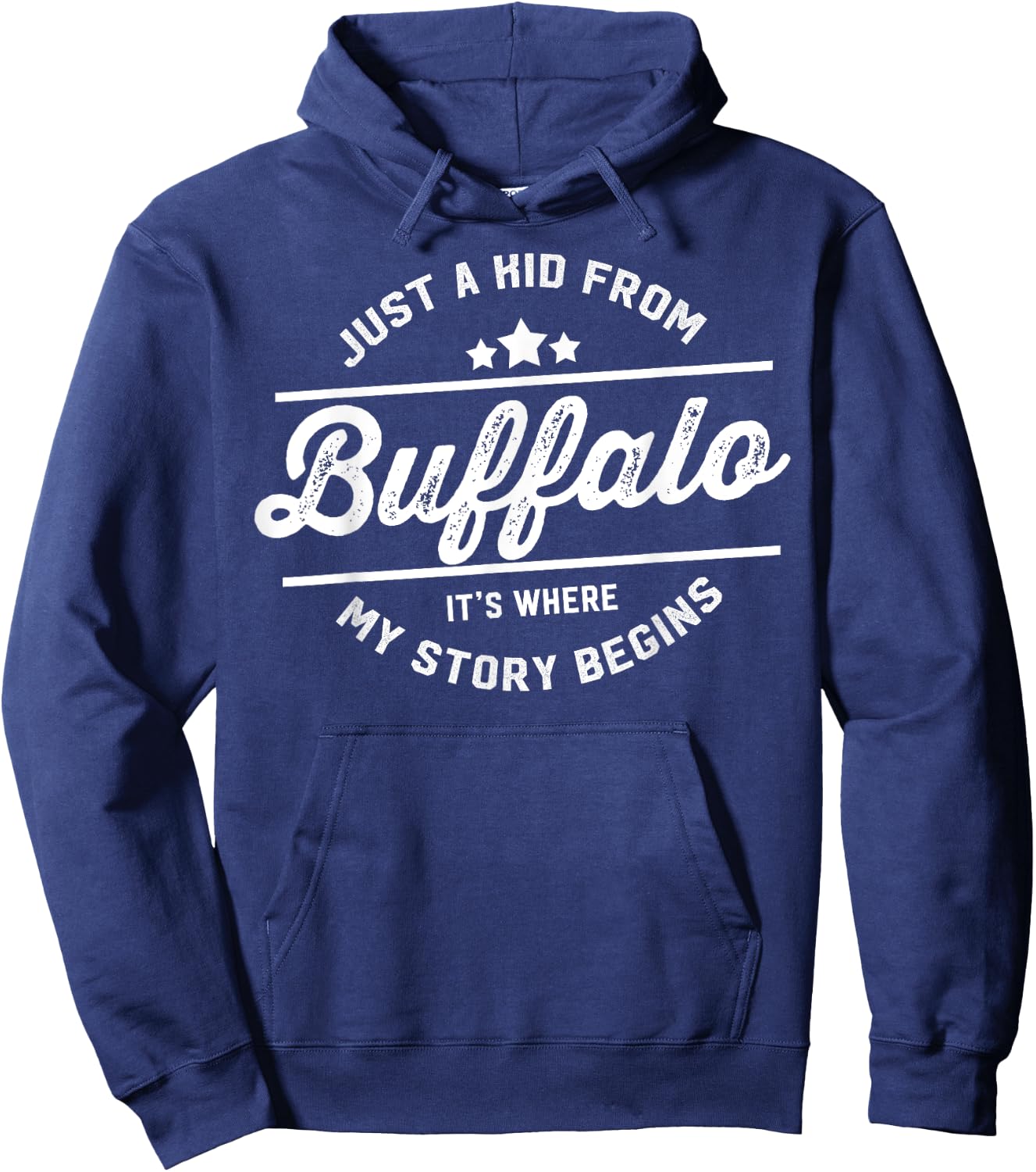 Just A Kid from Buffalo Hoodie - Hoodie | Navy