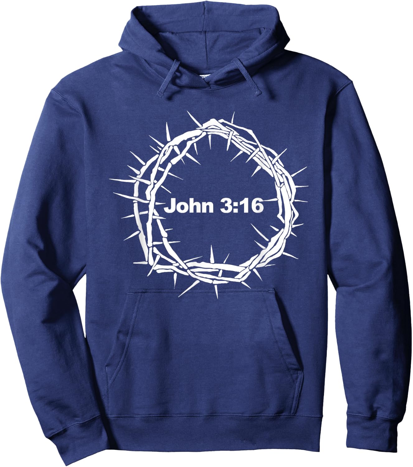 Crown of Thorns John 3:16 Hoodie - Hoodie | Navy