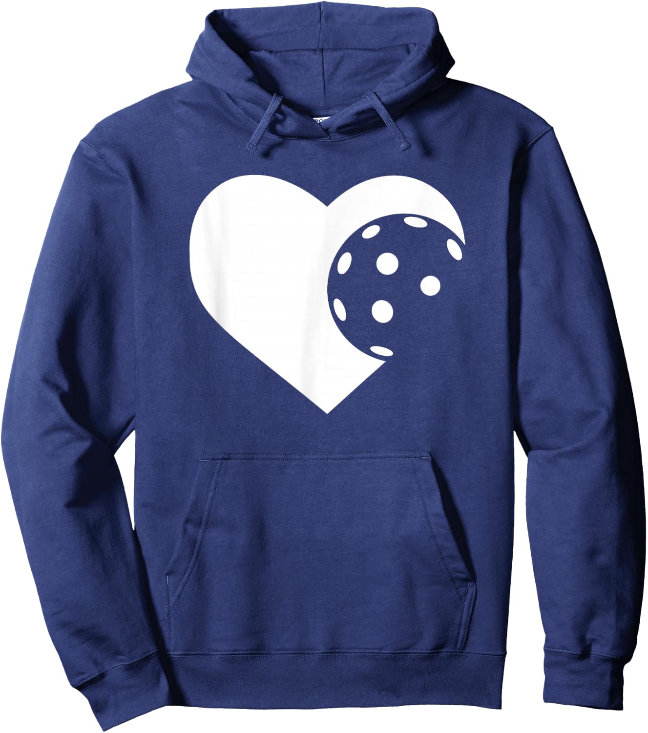 Pickleball Lover Heart Hoodie - Hoodie | Navy