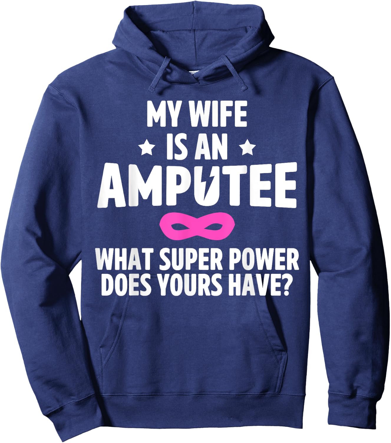 Amputee Humor Wife Leg Arm Funny Recovery Gifts Hoodie - Hoodie | Navy