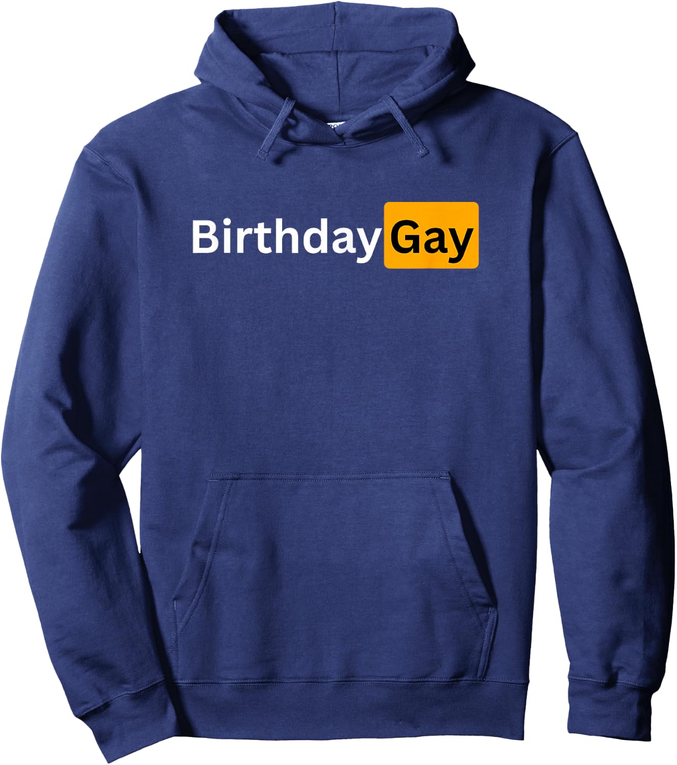 Funny Happy Birthday Gay Gift Hoodie - Hoodie | Navy