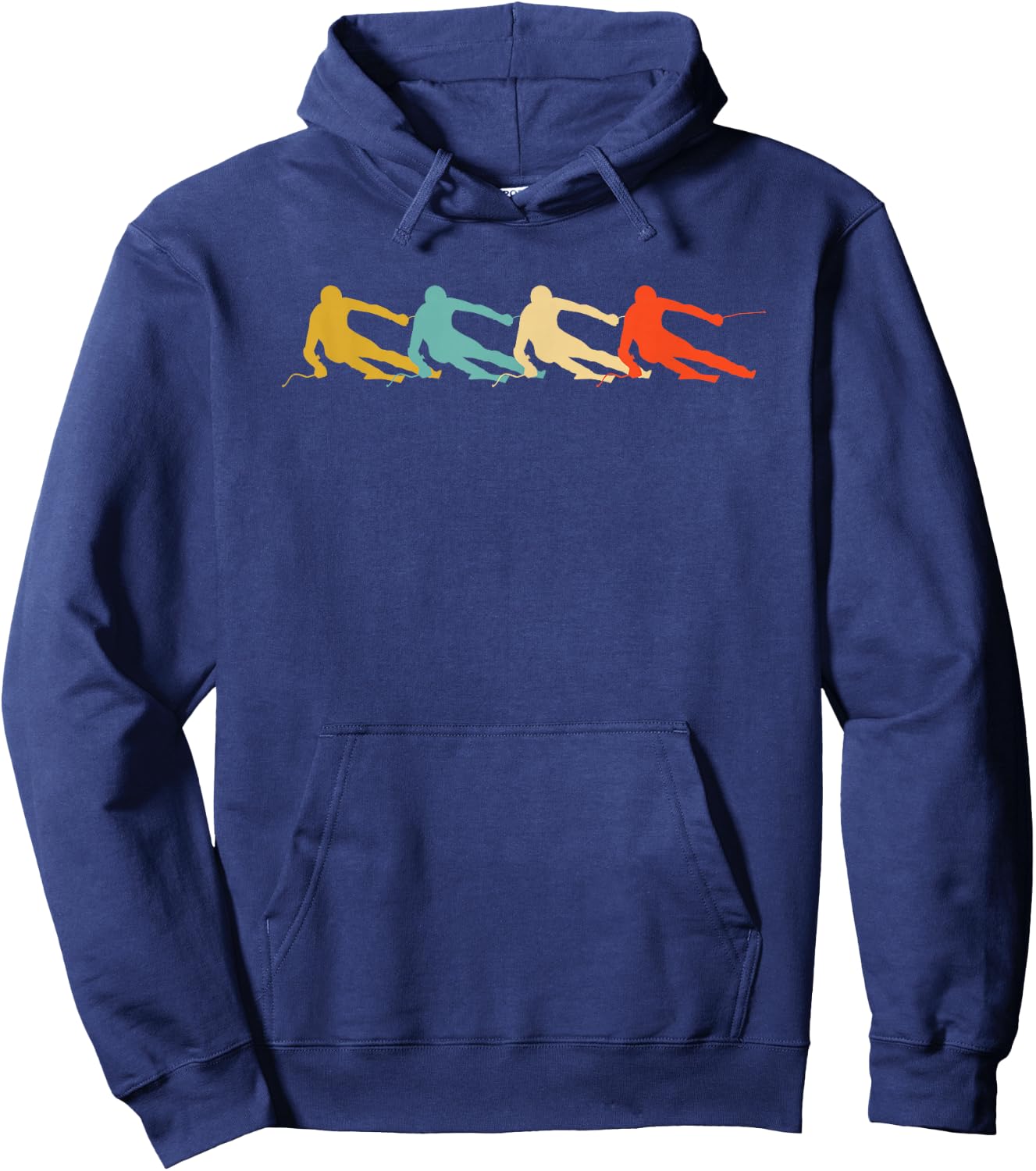 Retro Vintage Ski Racing Hoodie - Hoodie | Navy