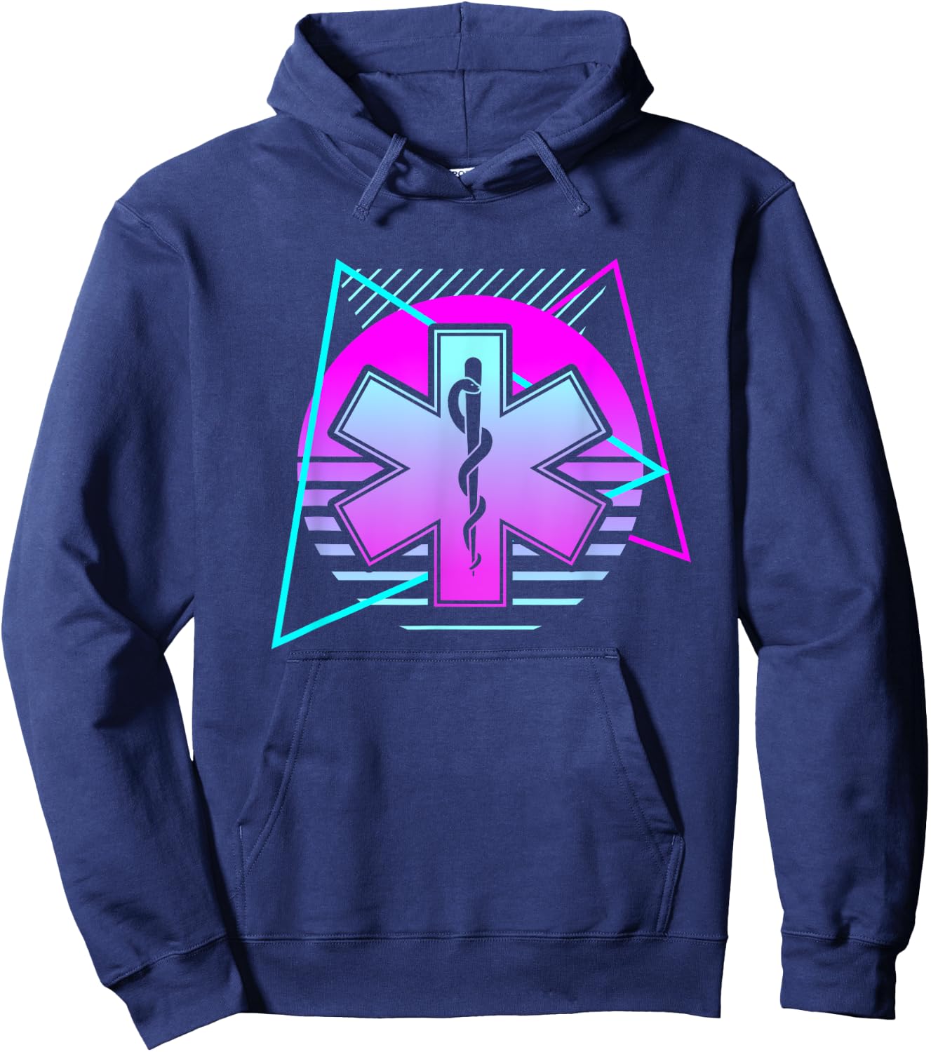 Retro Paramedic Medical Emergency Ems Hoodie - Hoodie | Navy