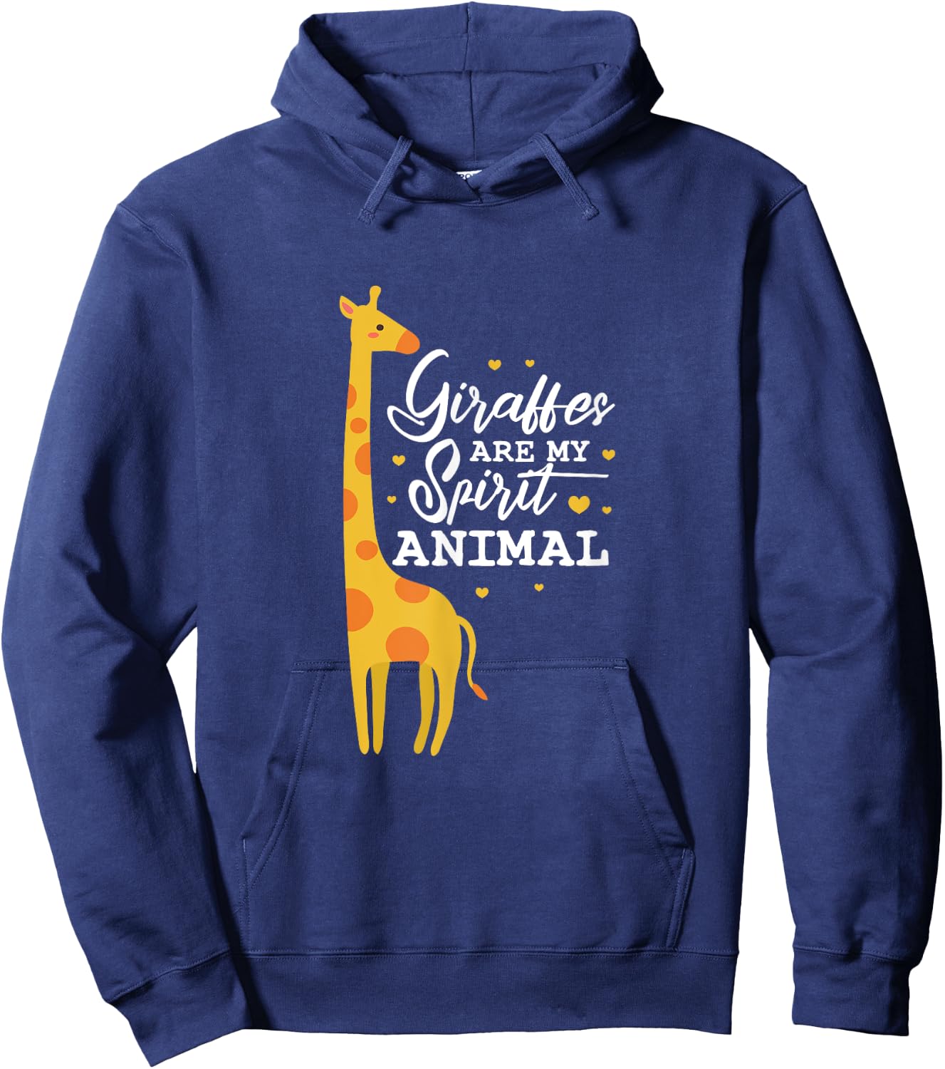 Giraffes Are My Spirit Animal Giraffe Lover Hoodie - Hoodie | Navy