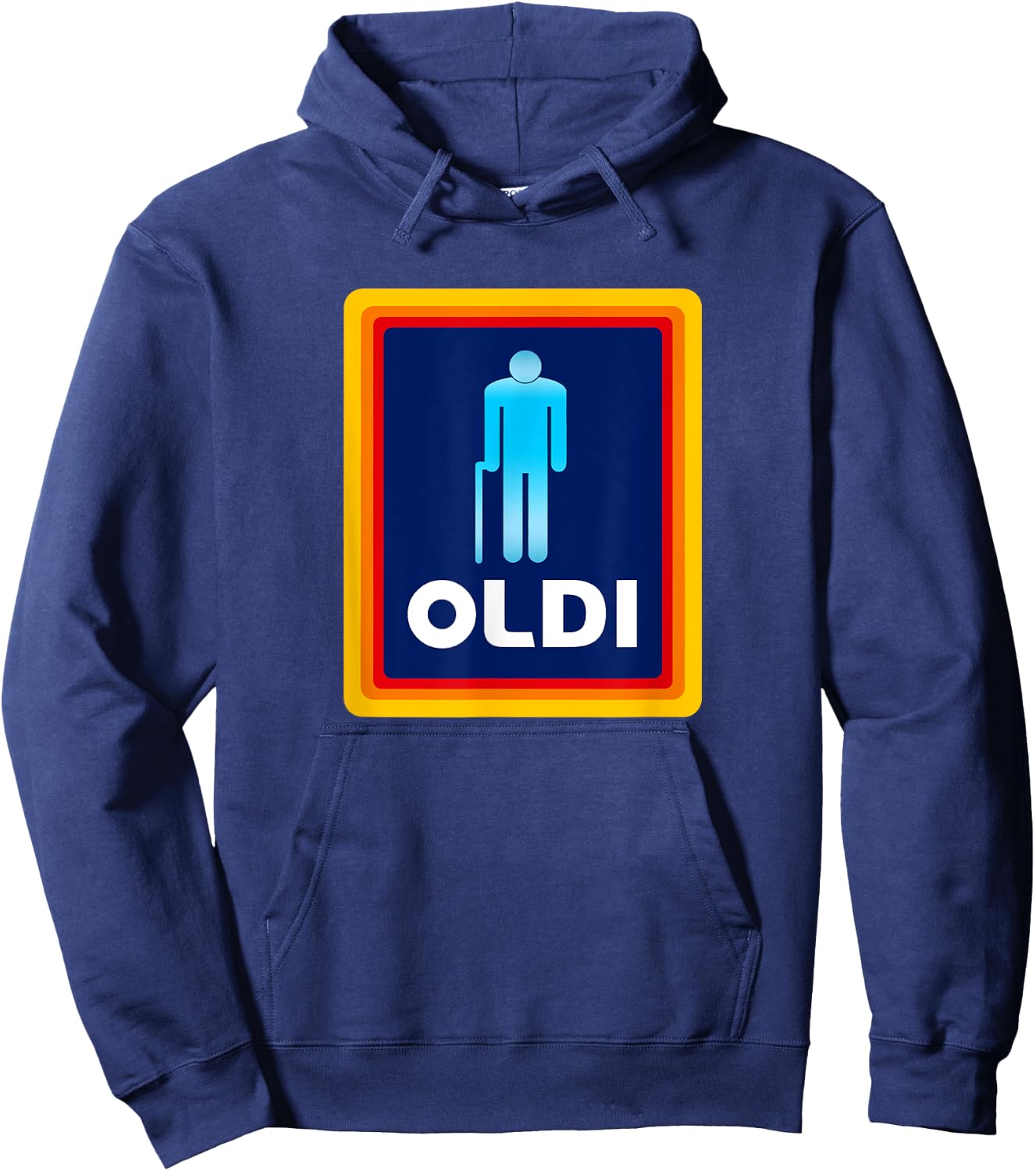 Oldi Hilarious Bday Humor Birthday Present Men Hoodie - Hoodie | Navy