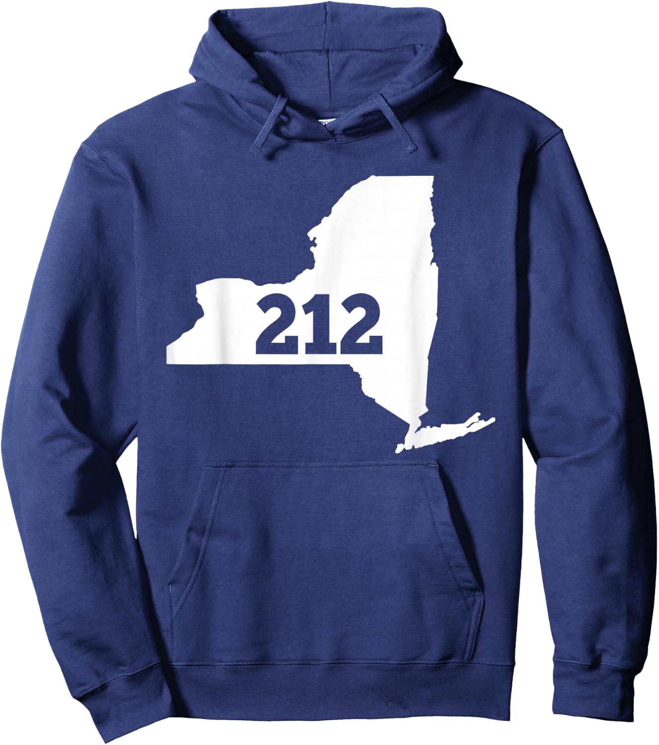 New York 212 Area Code Hoodie - Hoodie | Navy