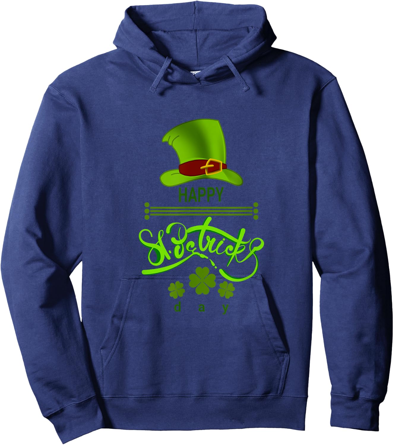 Happy St. Patrick's Day Hoodie - Hoodie | Navy