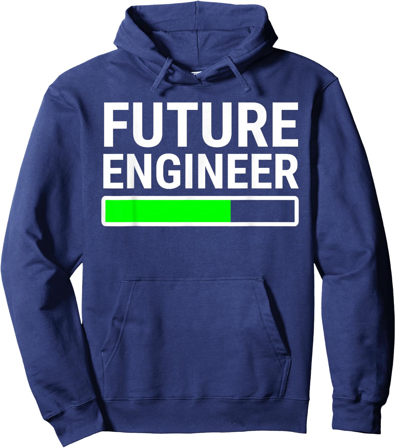 Future Engineer Loading Bar Cool Graduation Hoodie - Hoodie | Navy