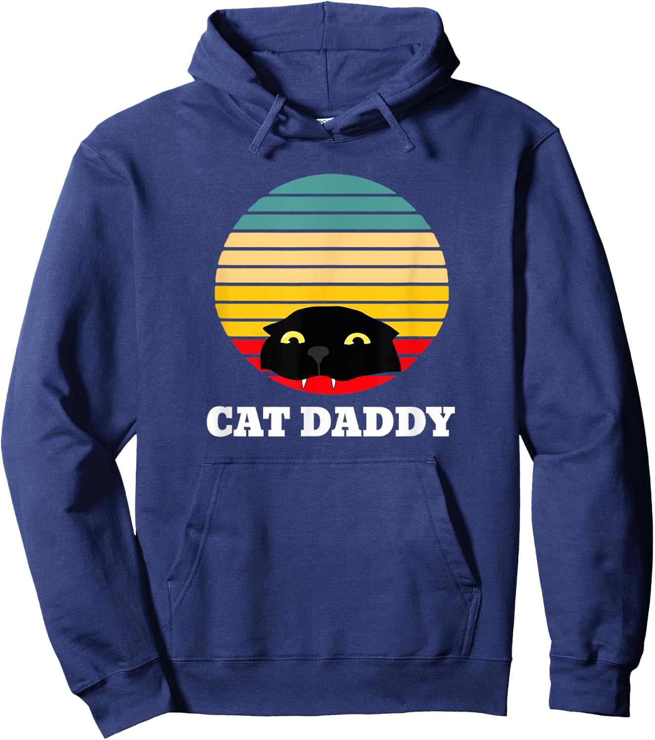 Cat Daddy Funny Cute Dad Father Women Kids Hoodie - Hoodie | Navy