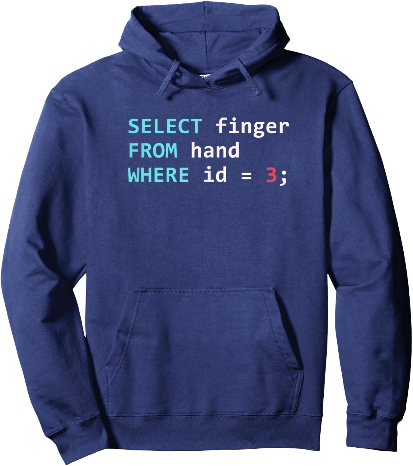 SQL Database Query Programmer Hoodie - Hoodie | Navy