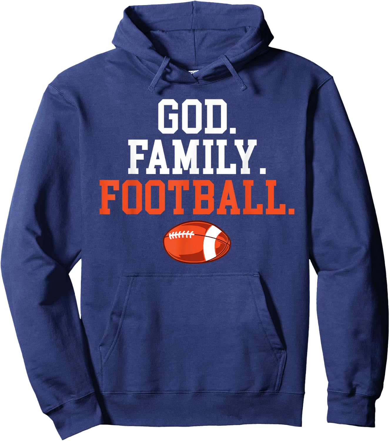 God Family Football Footballer Hoodie - Hoodie | Navy