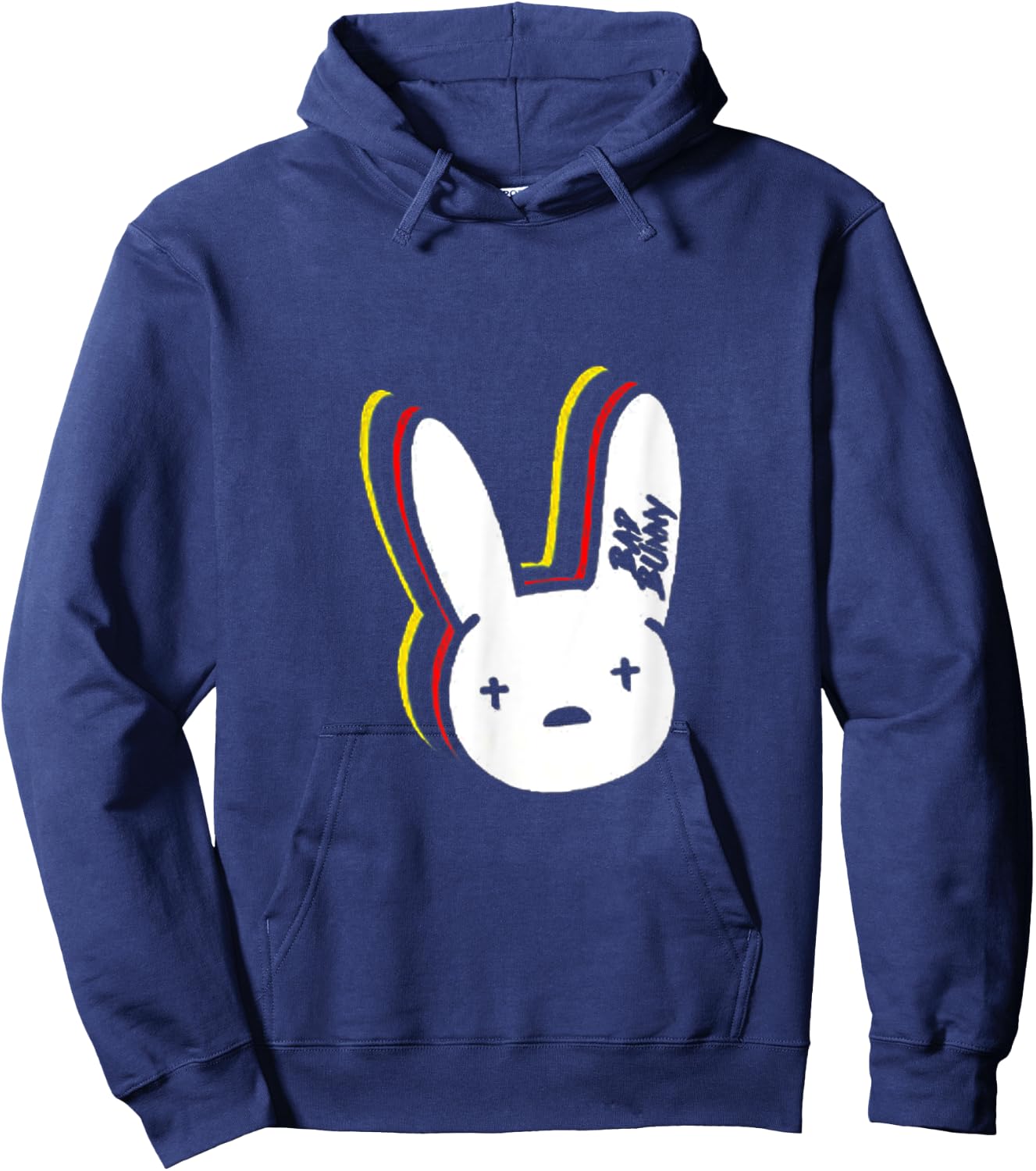 Happy Easter-Funny Bunny Rabbit Graphic Hoodie - Hoodie | Navy