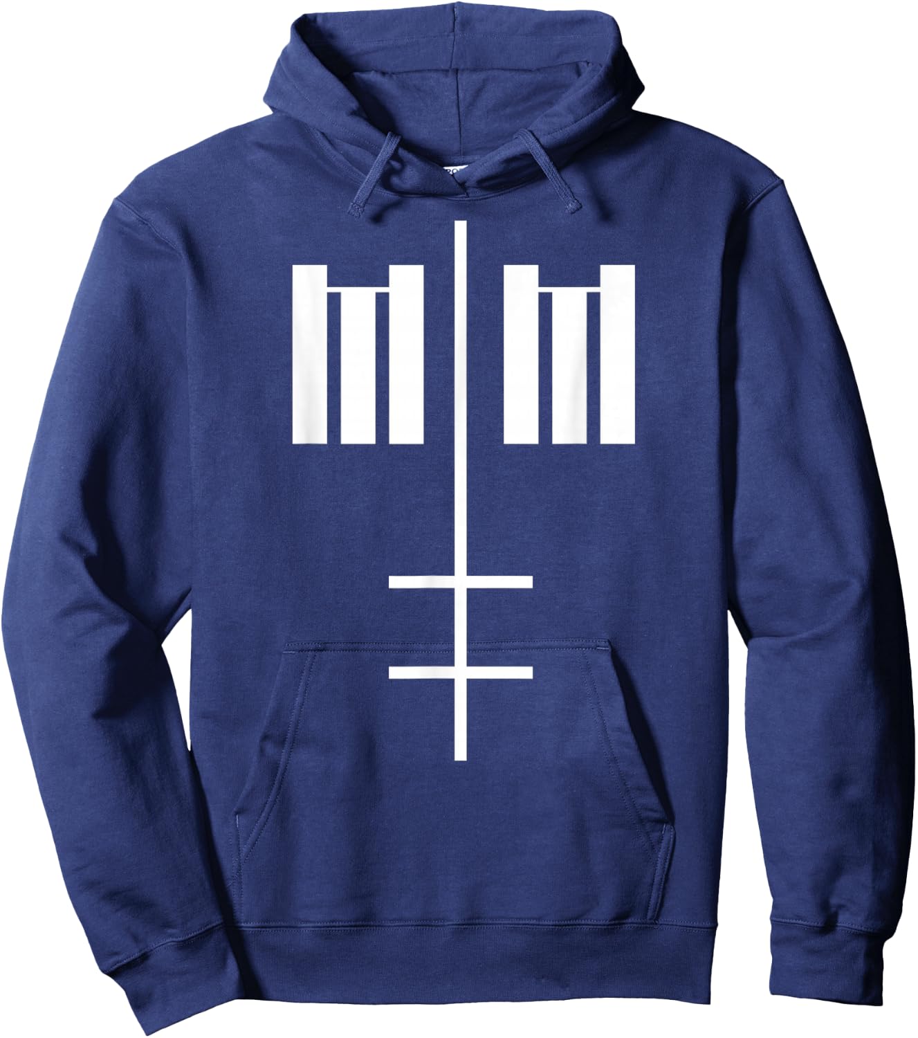 Marilyn Manson – MM Cross Hoodie - Hoodie | Navy