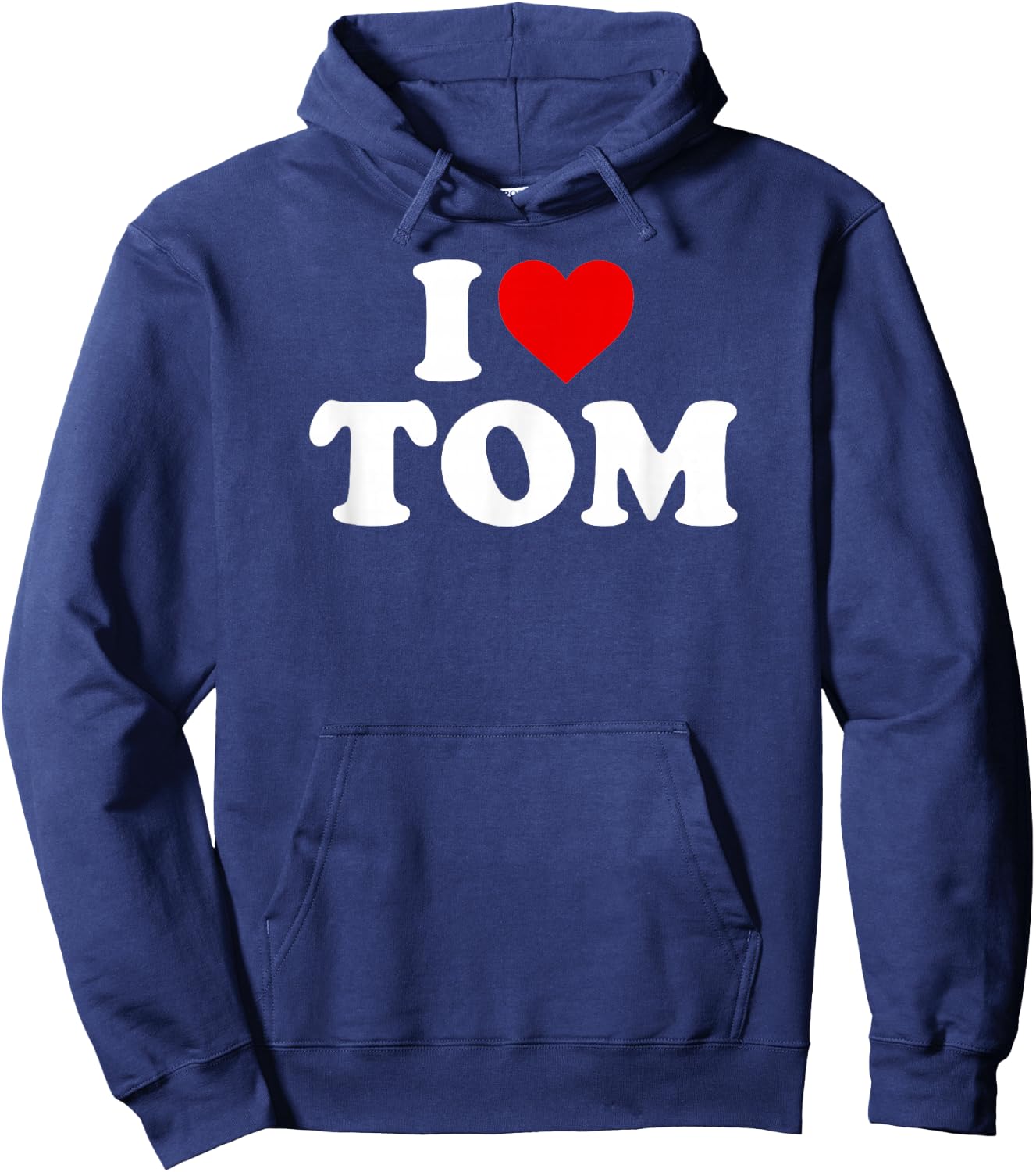 I Love Tom - Heart Hoodie - Hoodie | Navy