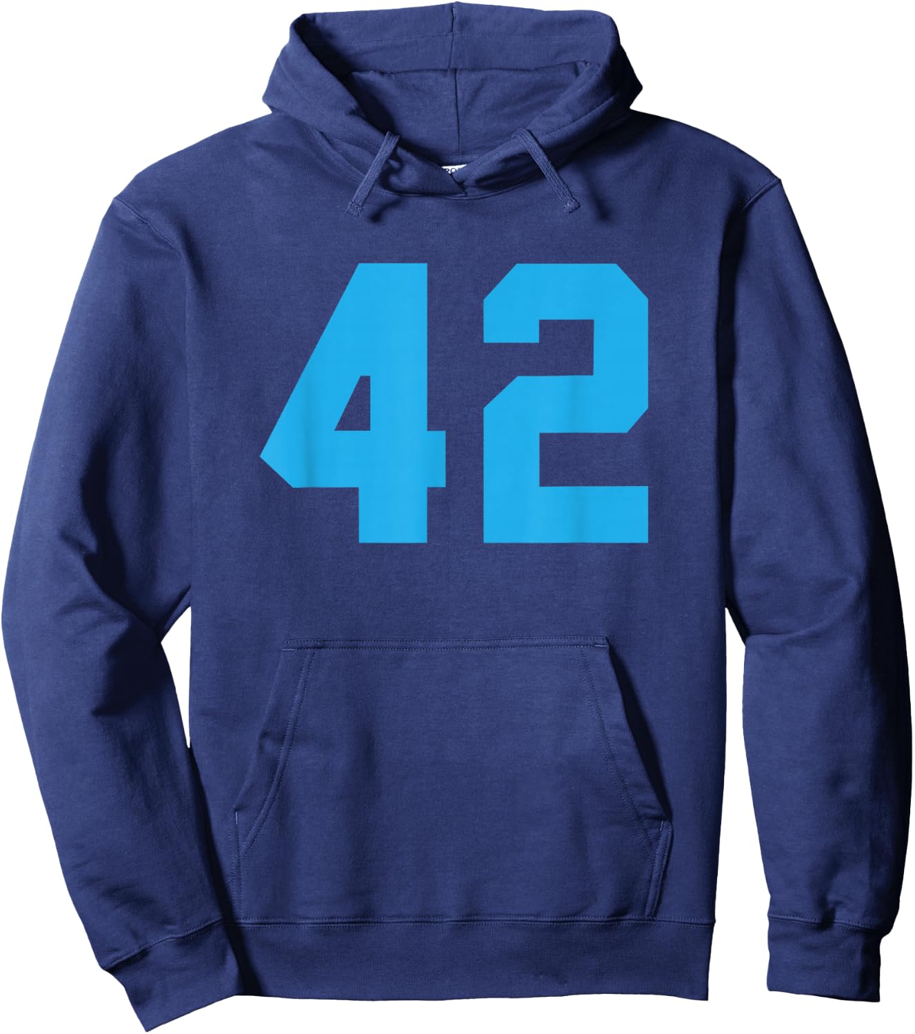 Blue Sports Team Number #42 Hoodie - Hoodie | Navy
