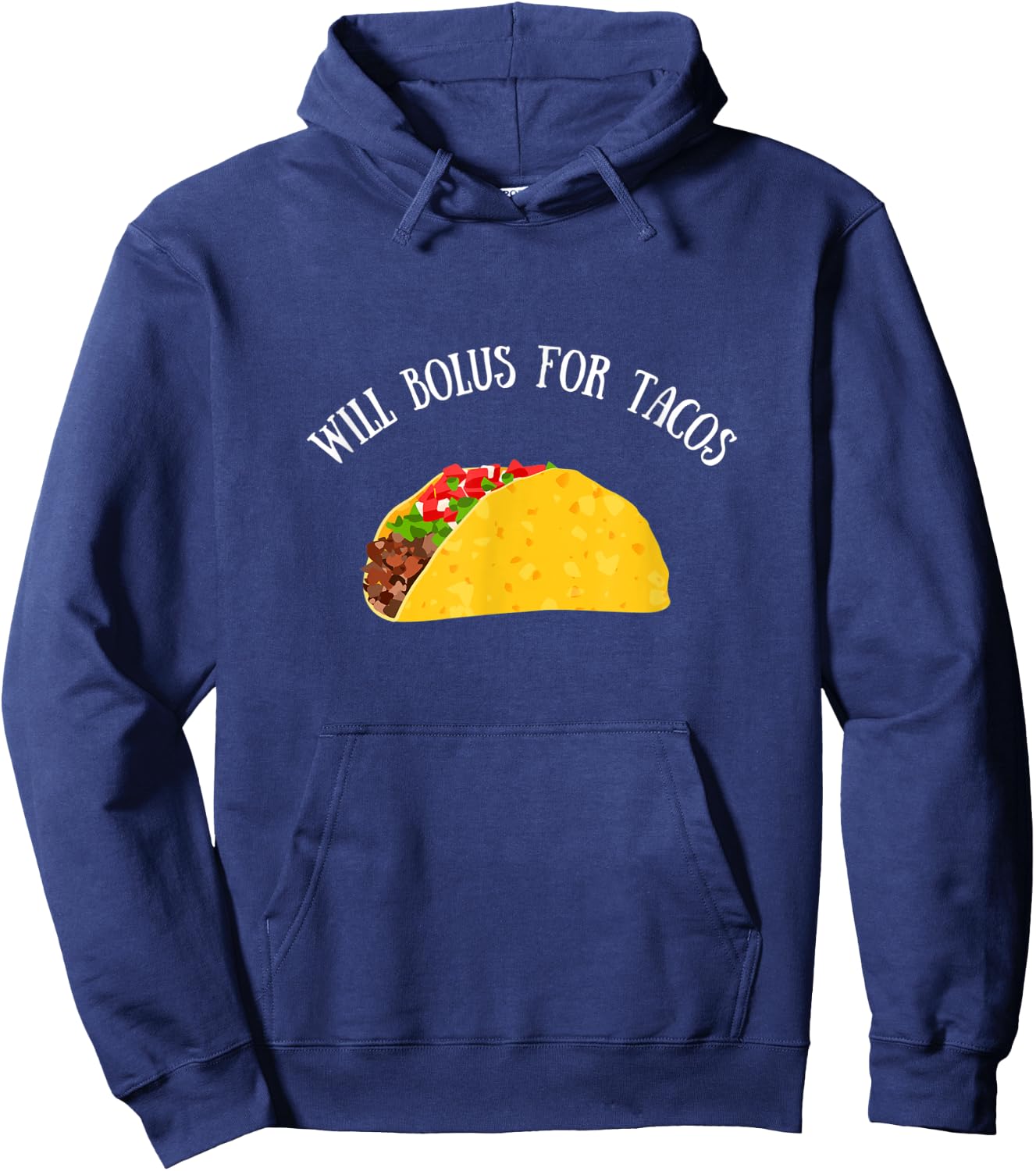 Will Bolus for Tacos, Type 1 Diabetes Hoodie - Hoodie | Navy